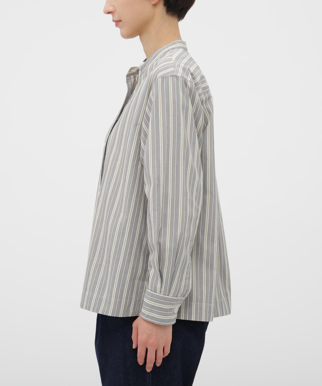 PYJAMA STRIPE COTTON SHIRT | MARGARET HOWELL（マーガレット