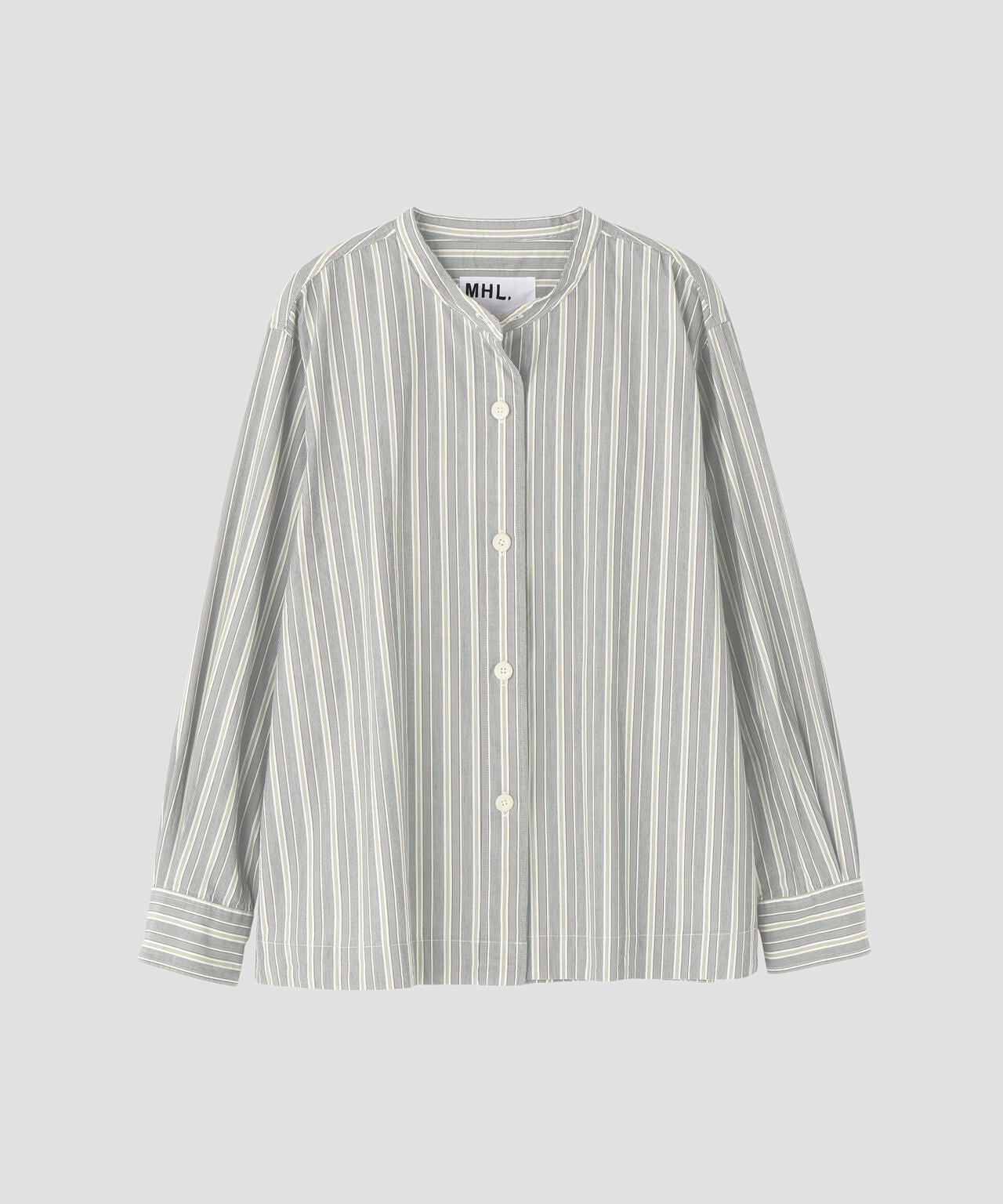 PYJAMA STRIPE COTTON SHIRT | MARGARET HOWELL（マーガレット
