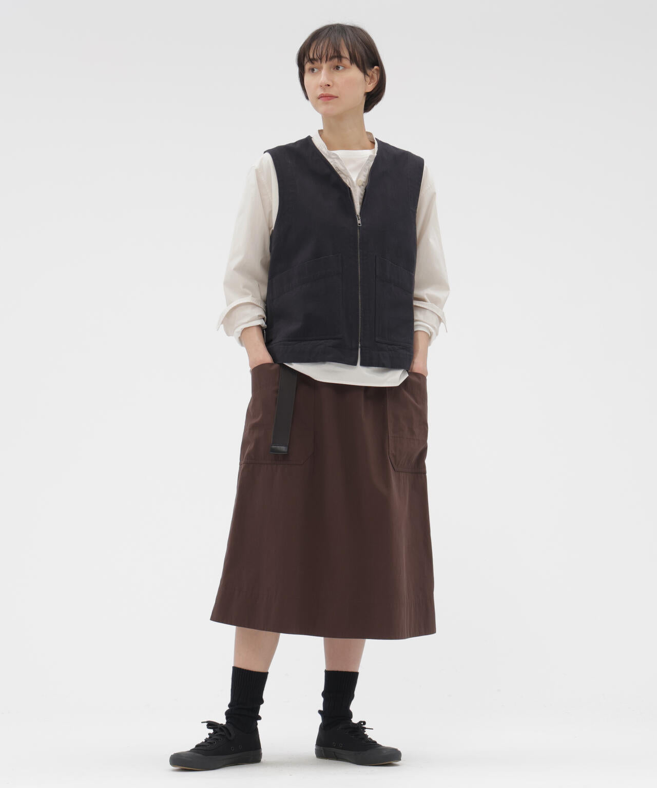 COMPACT COTTON POPLIN SHIRT | MARGARET HOWELL（マーガレット