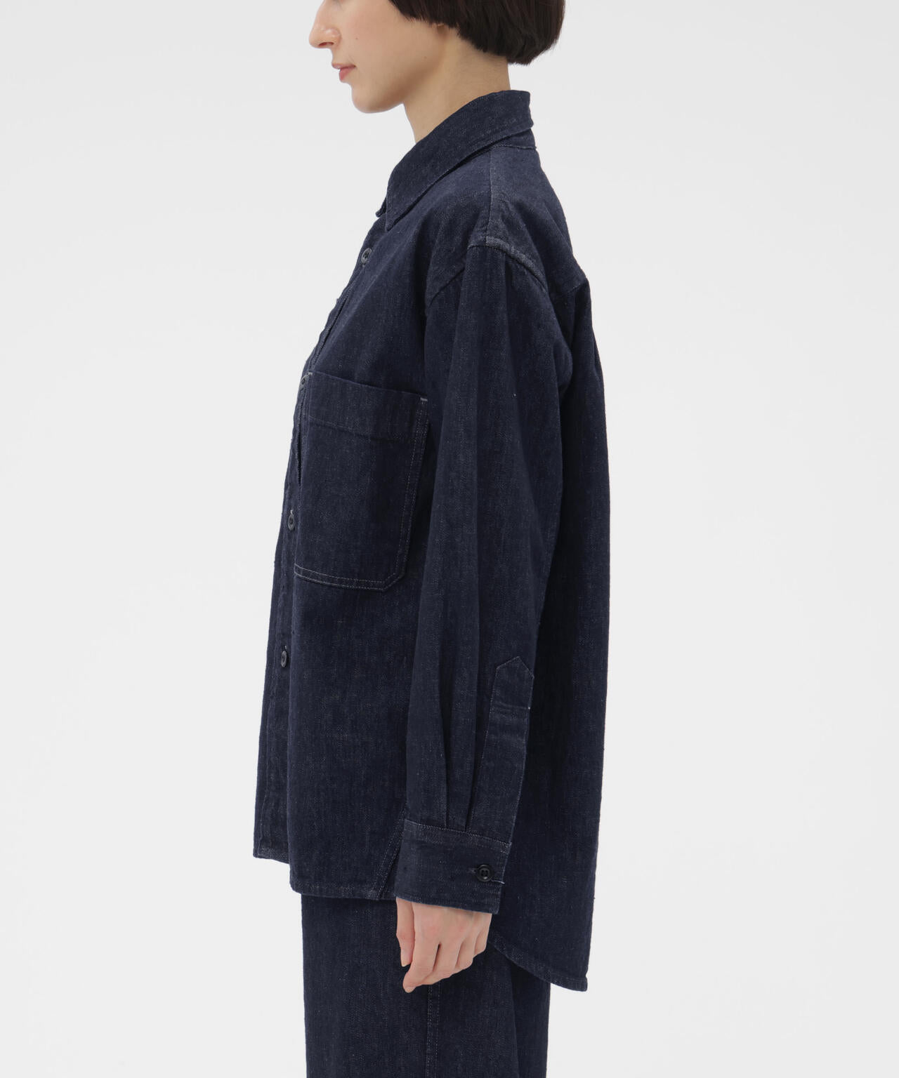 CANTON LIGHT DENIM SHIRT | MARGARET HOWELL（マーガレット・ハウエル