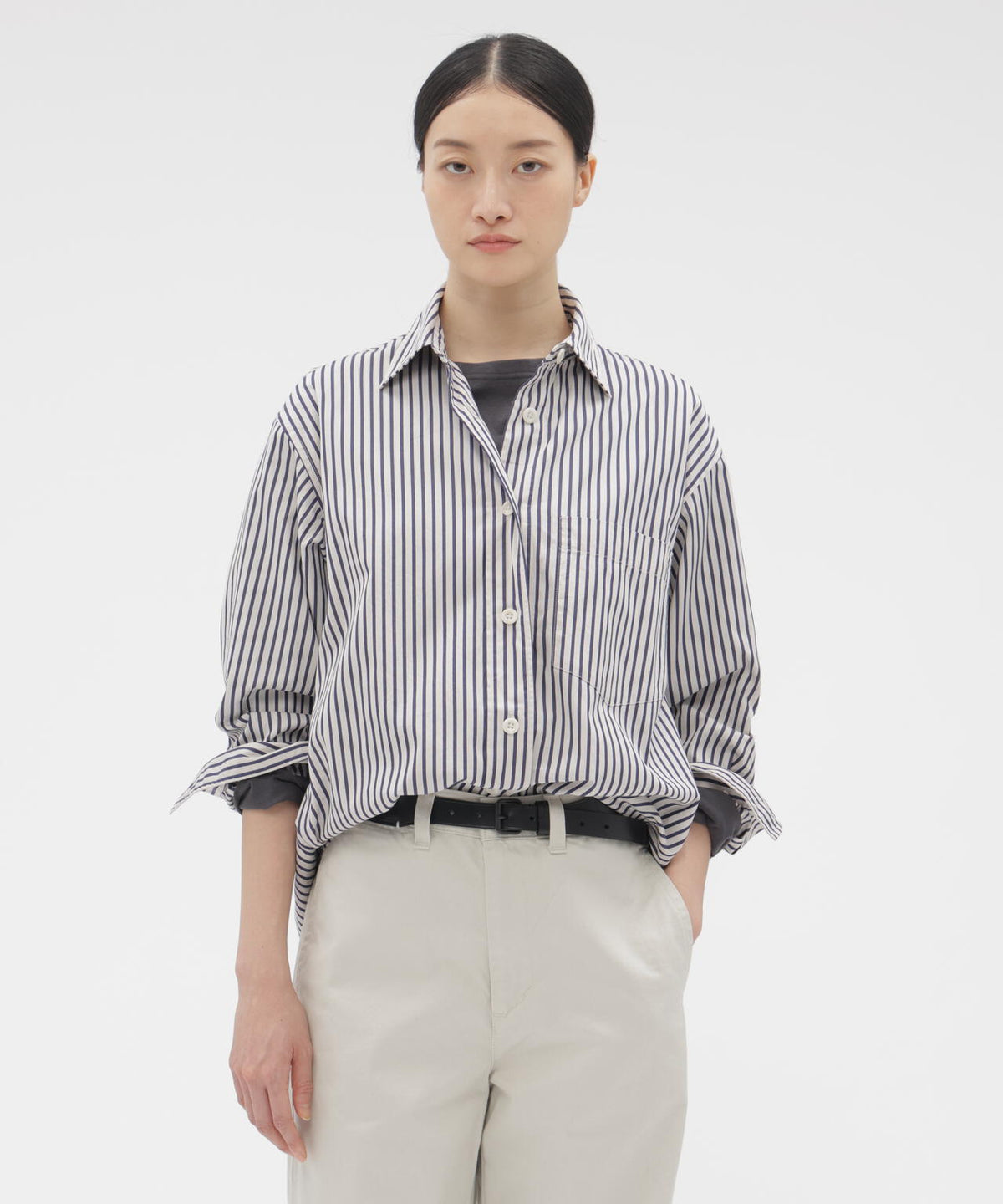 VINTAGE COMPACT COTTON STRIPE SHIRT | MARGARET HOWELL 