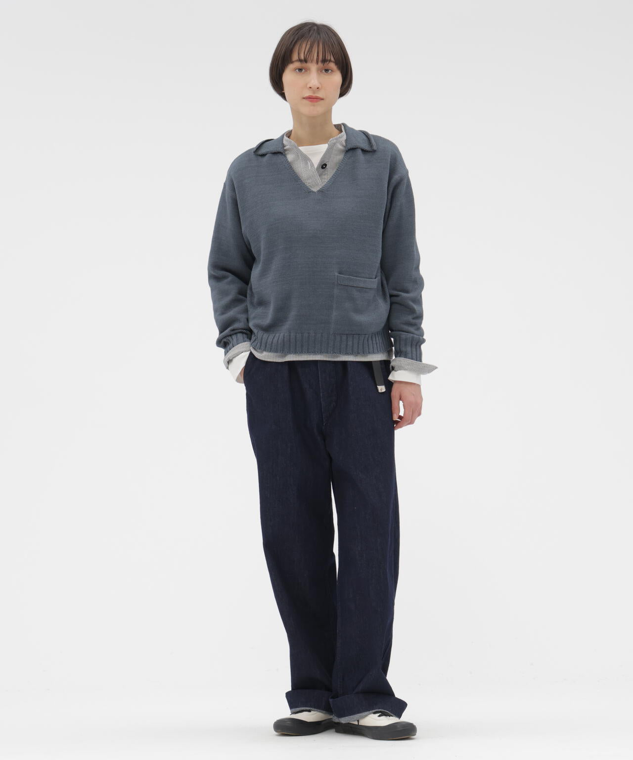 TINY GINGHAM COTTON SHIRT | MARGARET HOWELL（マーガレット