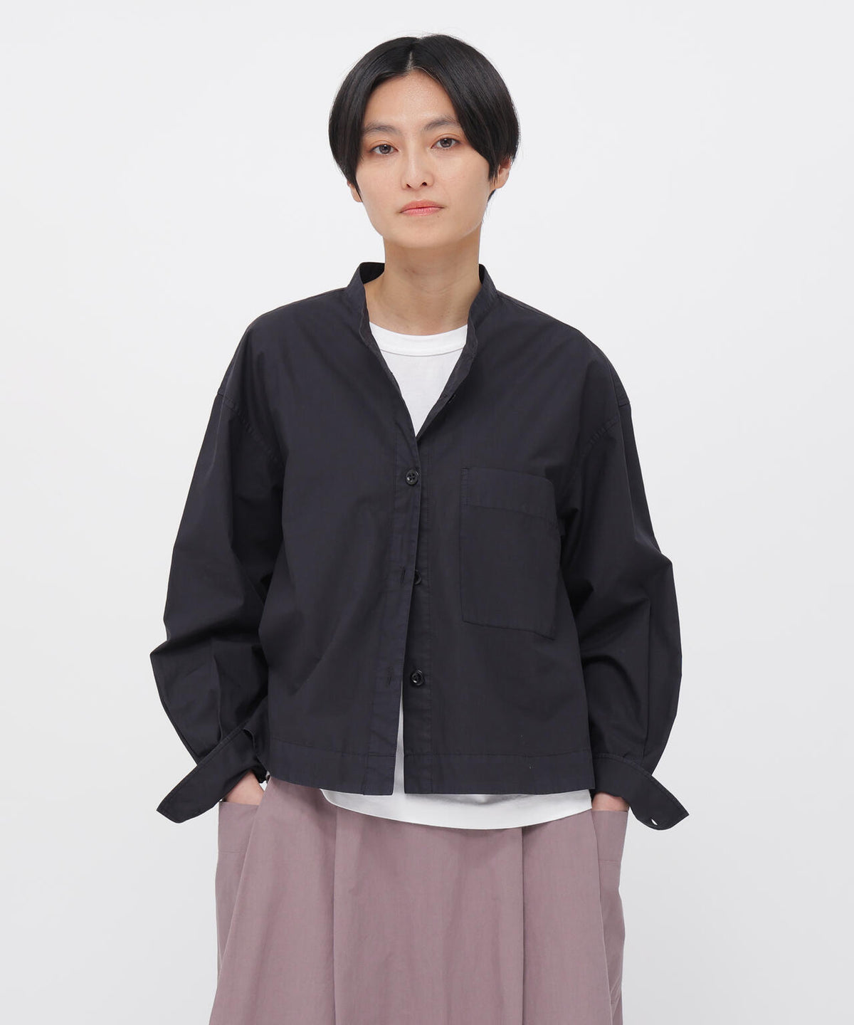 COTTON RAMIE POPLIN SHIRT | MARGARET HOWELL（マーガレット 