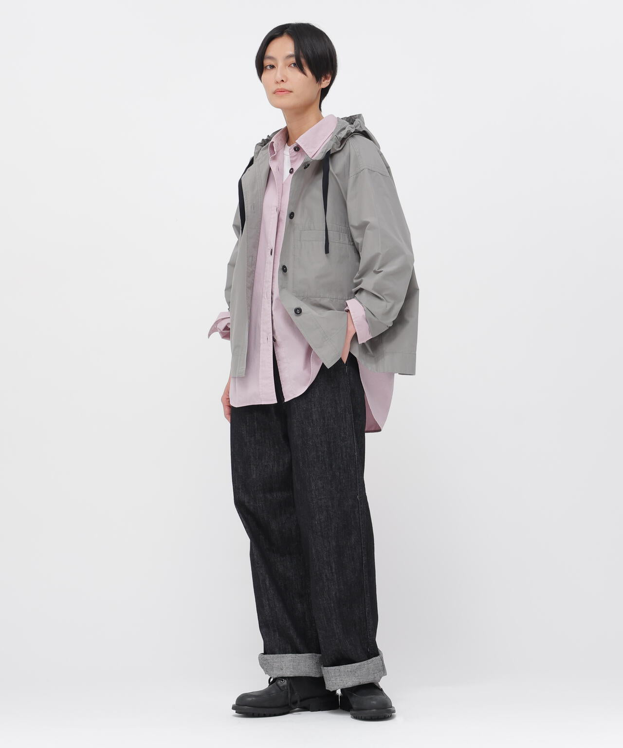 PAPER COTTON NYLON SHIRT | MARGARET HOWELL（マーガレット・ハウエル