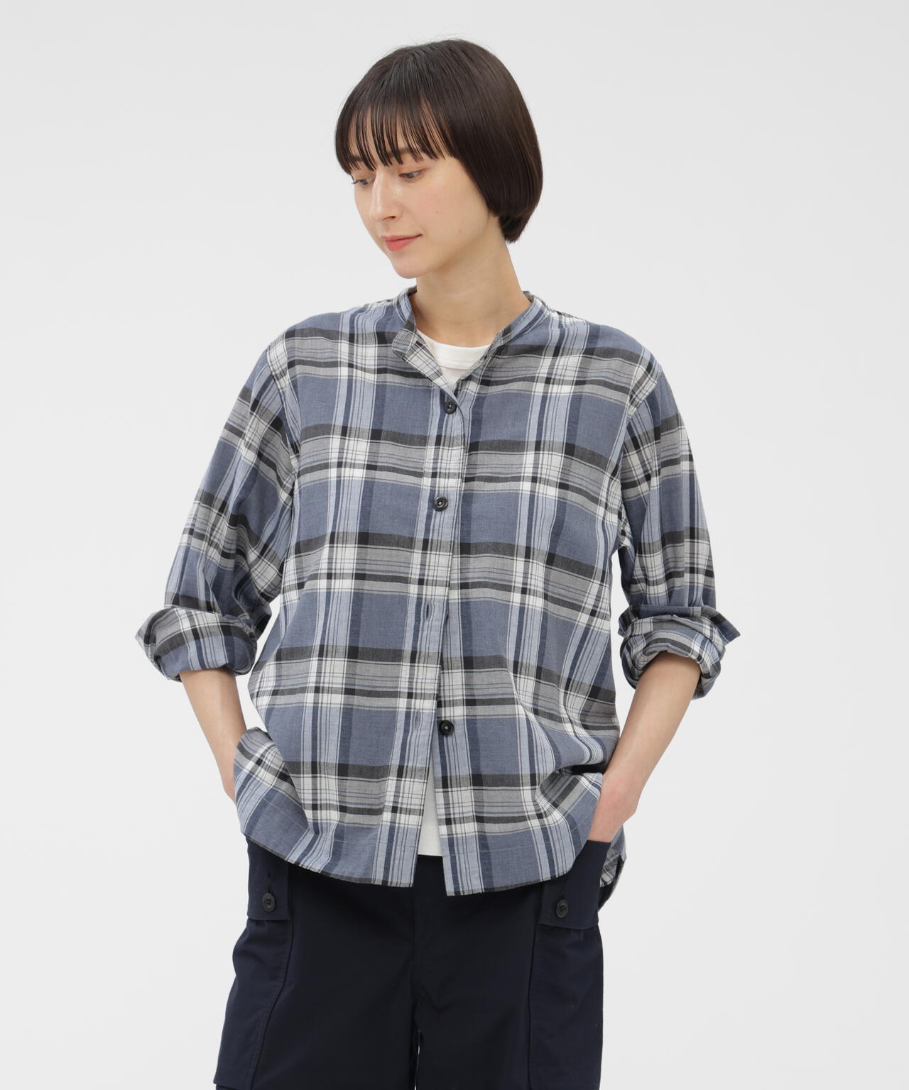 TOP DYED COTTON POPLIN SHIRT