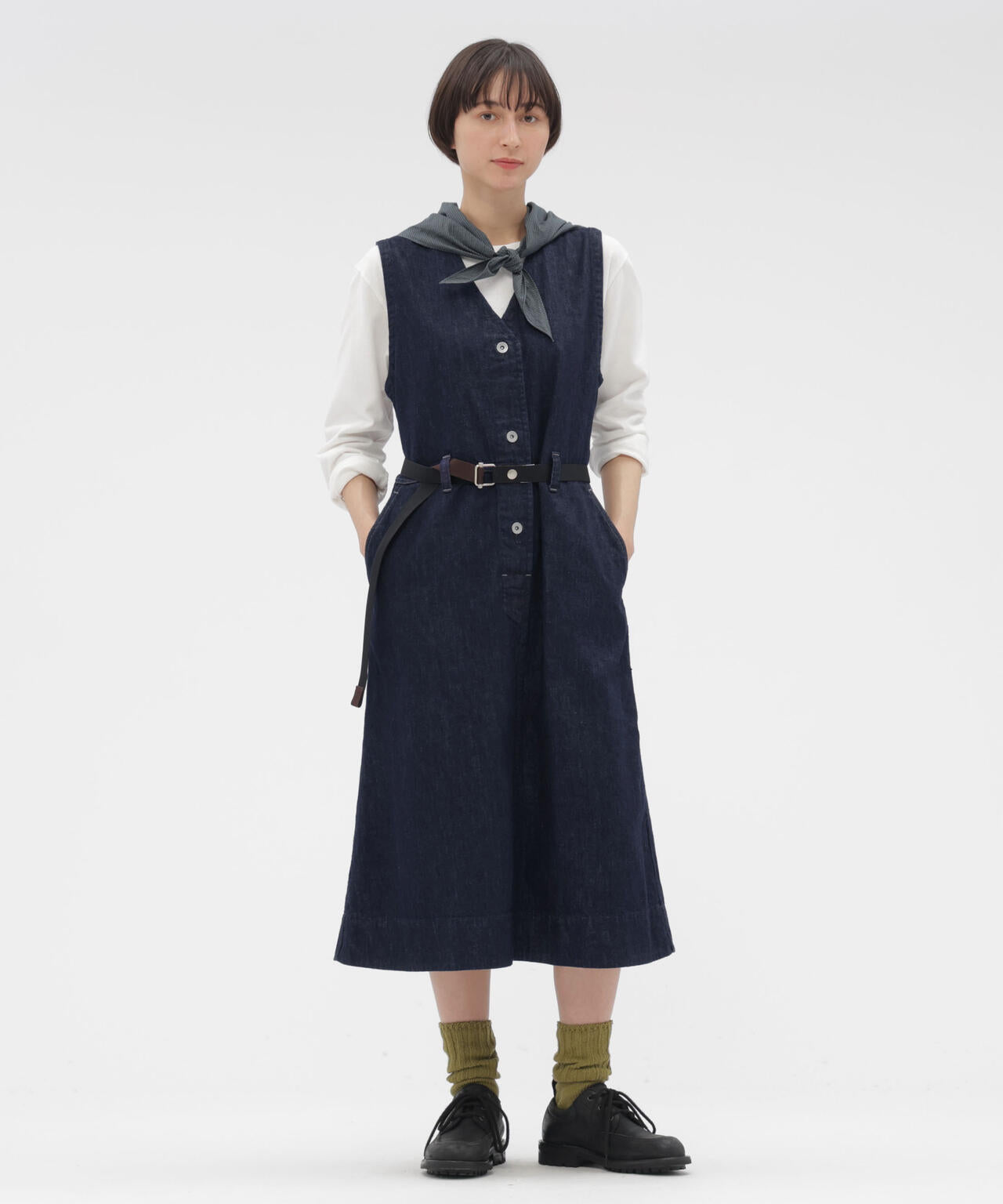 CANTON LIGHT DENIM DRESS | MARGARET HOWELL（マーガレット・ハウエル