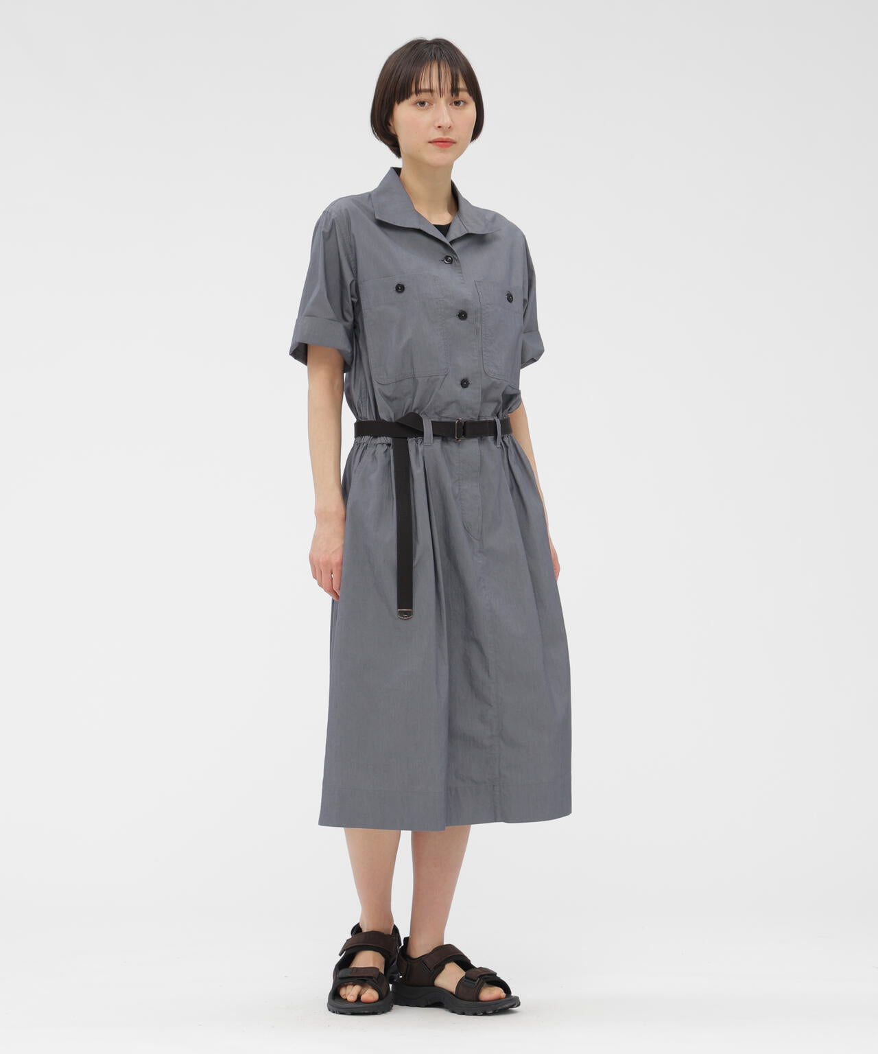 SUPERLIGHT COTTON NYLON DRESS | MARGARET HOWELL（マーガレット