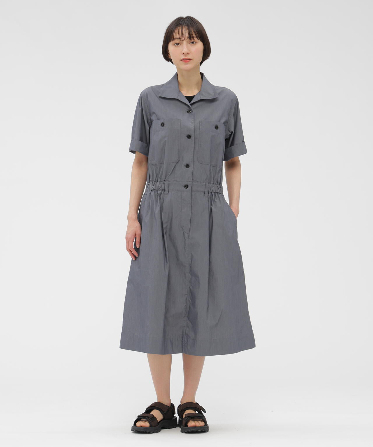 SUPERLIGHT COTTON NYLON DRESS | MARGARET HOWELL（マーガレット