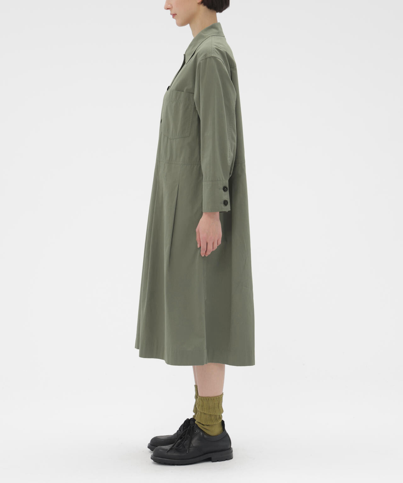 COTTON CUPRA PLAINWEAVE DRESS | MARGARET HOWELL（マーガレット