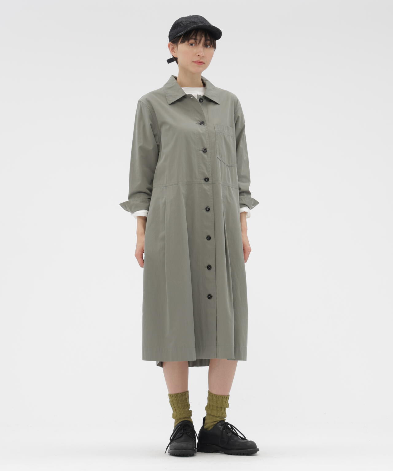 COTTON CUPRA PLAINWEAVE DRESS | MARGARET HOWELL（マーガレット