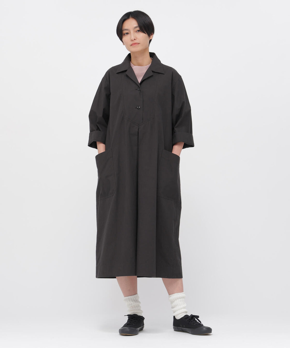 WASHED COTTON POPLIN DRESS | MARGARET HOWELL（マーガレット 