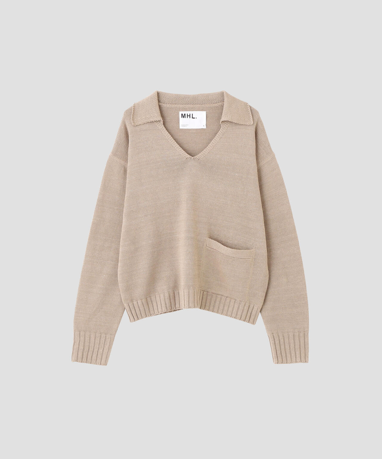 CONTRAST COTTON LINEN KNITWEAR