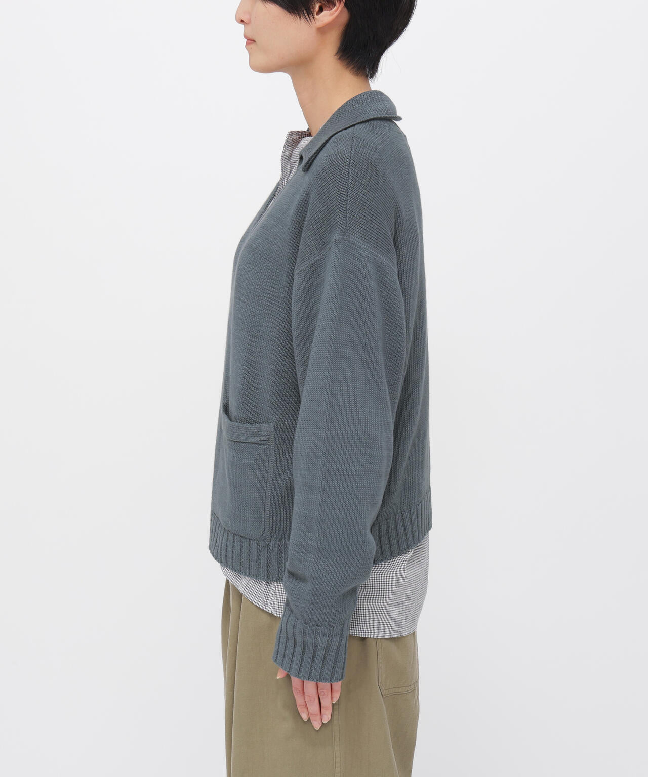 CONTRAST COTTON LINEN KNITWEAR