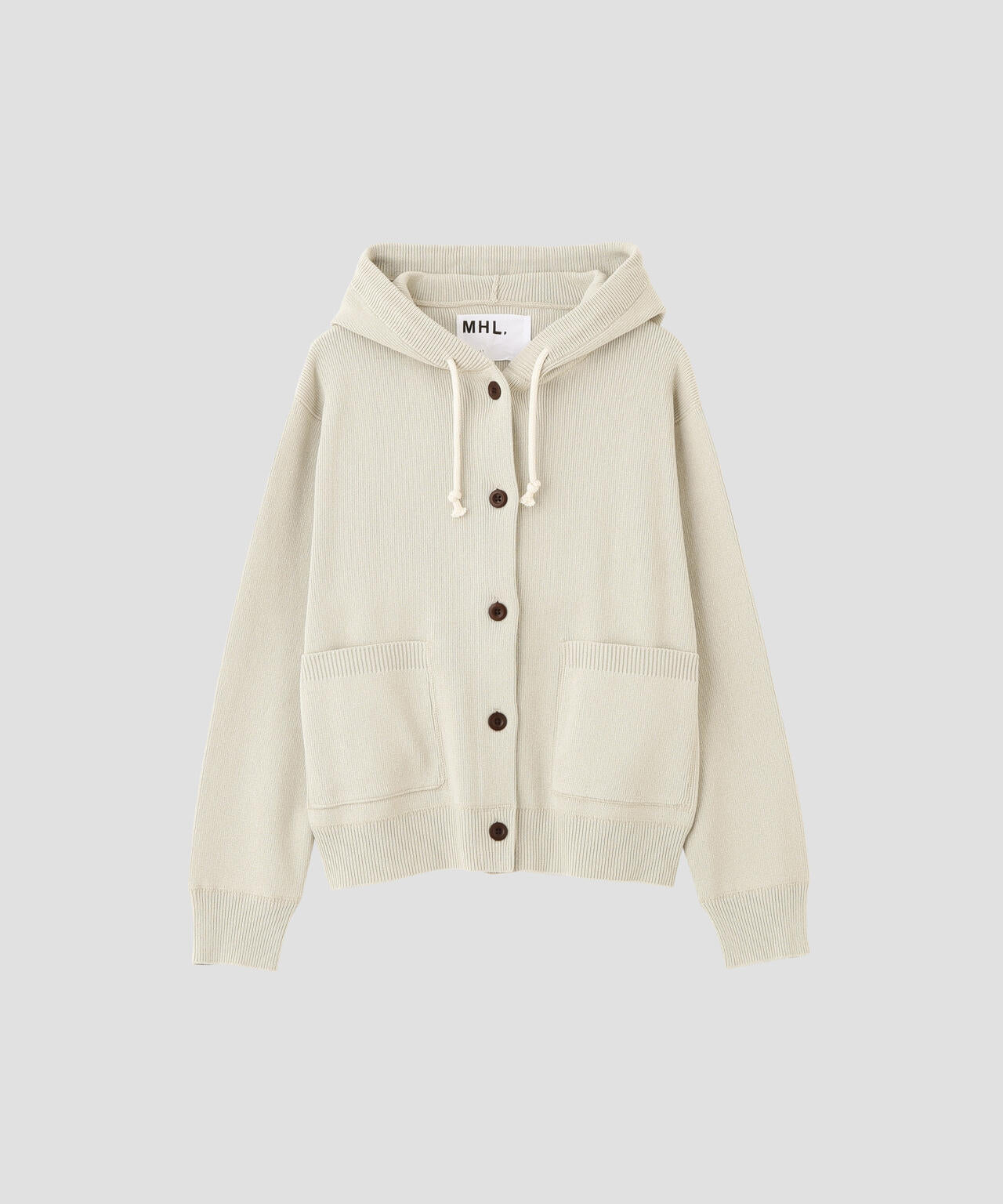 【美品】MHL.マーガレットハウエル ラムズウール ニット カーディガン 上品 美品】MHL.マーガレットハウエル ラムズウール ニット カーディガン