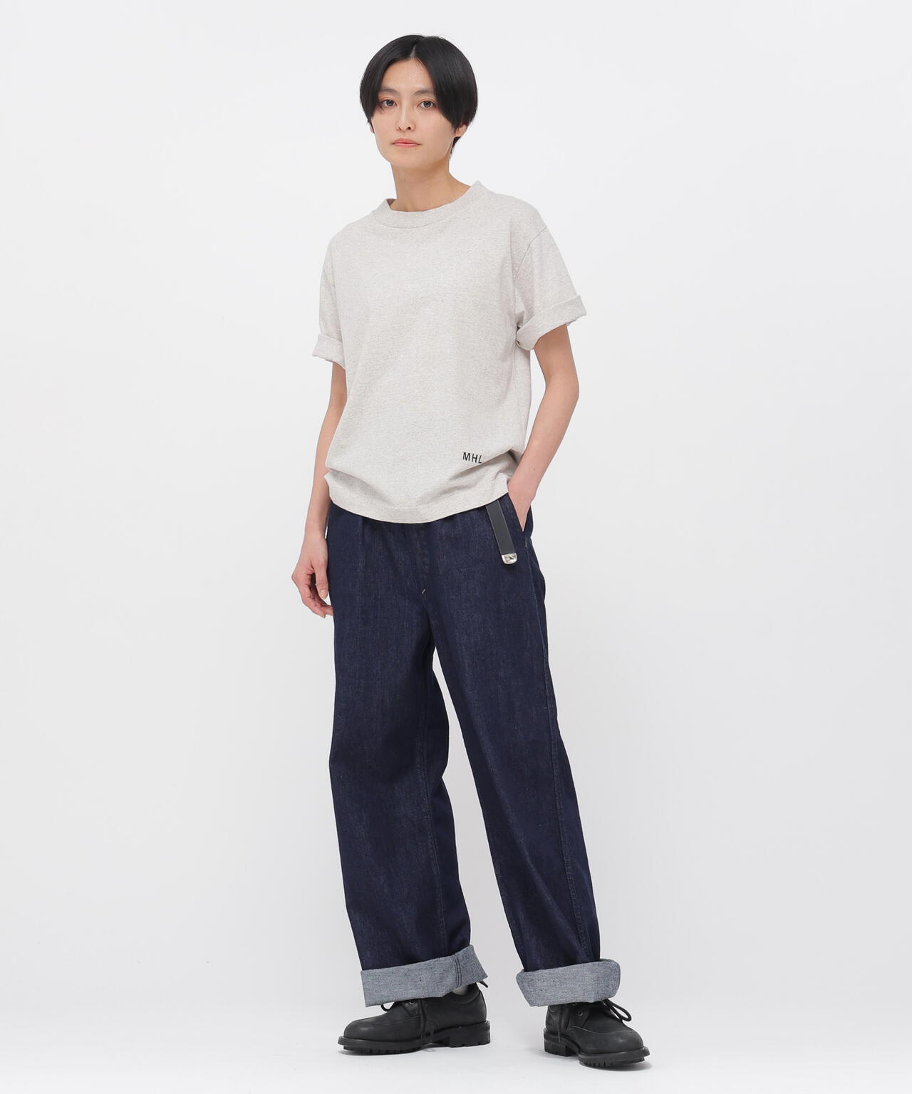 UPCYCLED COTTON JERSEY TOP | MARGARET HOWELL（マーガレット