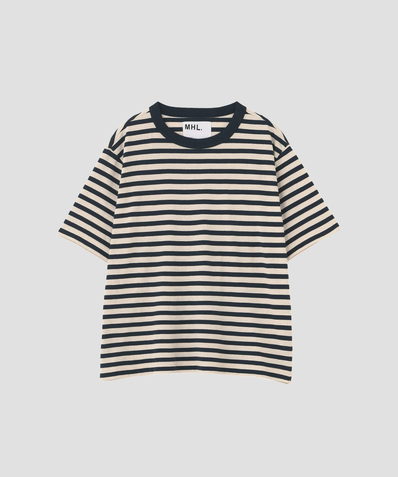 COTTON LINEN STRIPE JERSEY TOP | MARGARET HOWELL（マーガレット