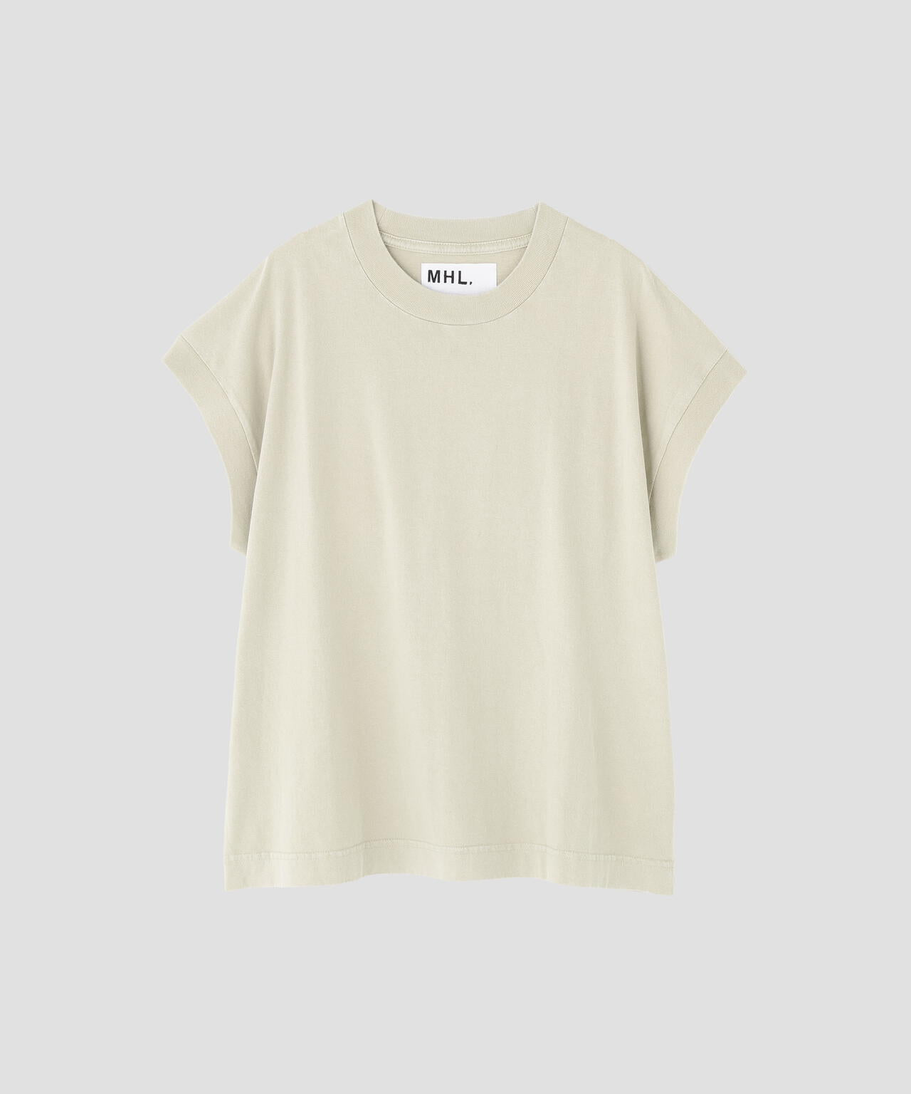FADED ROUGH COTTON JERSEY TOP