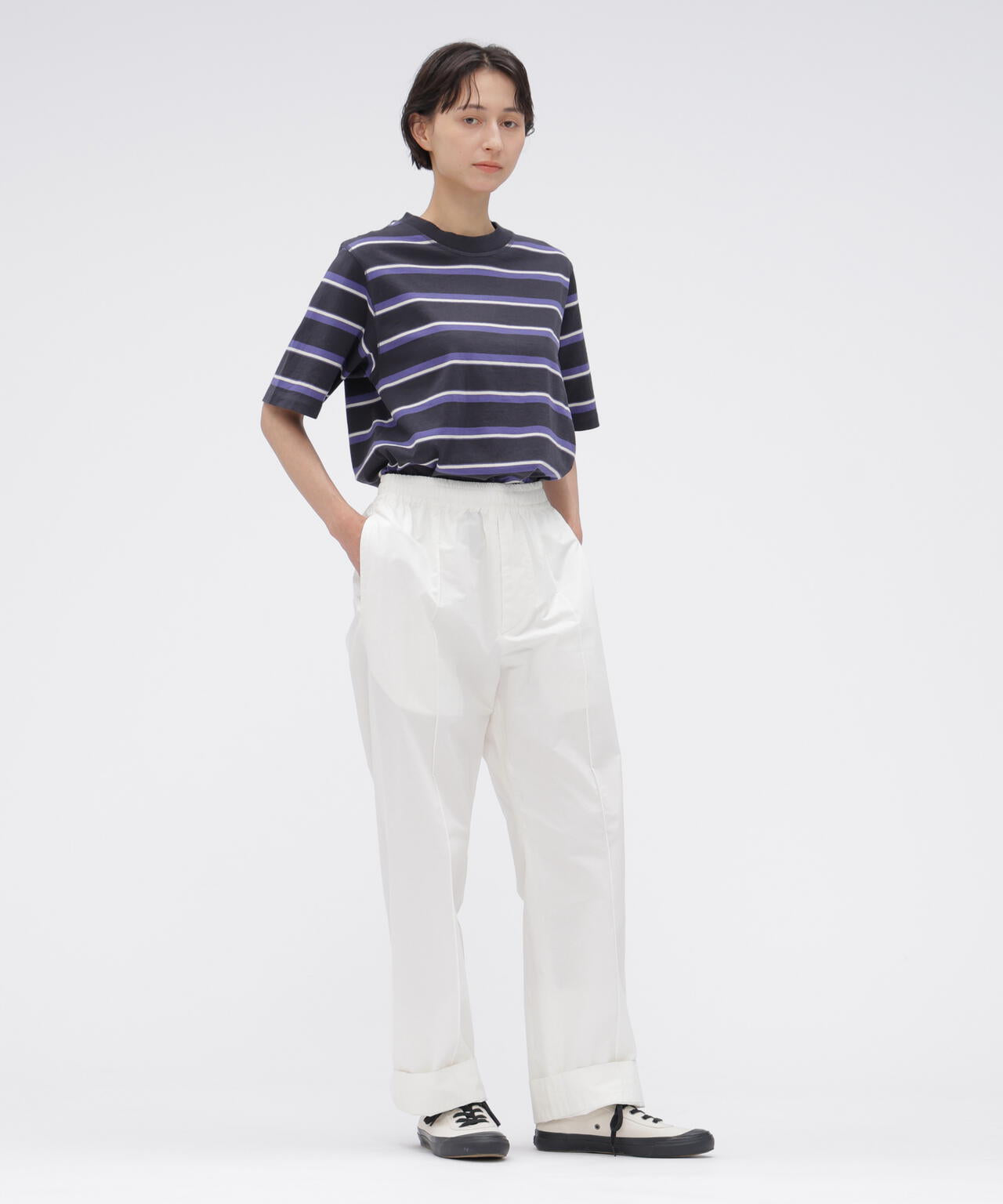 OUTLINE STRIPE JERSEY TOP | MARGARET HOWELL（マーガレット