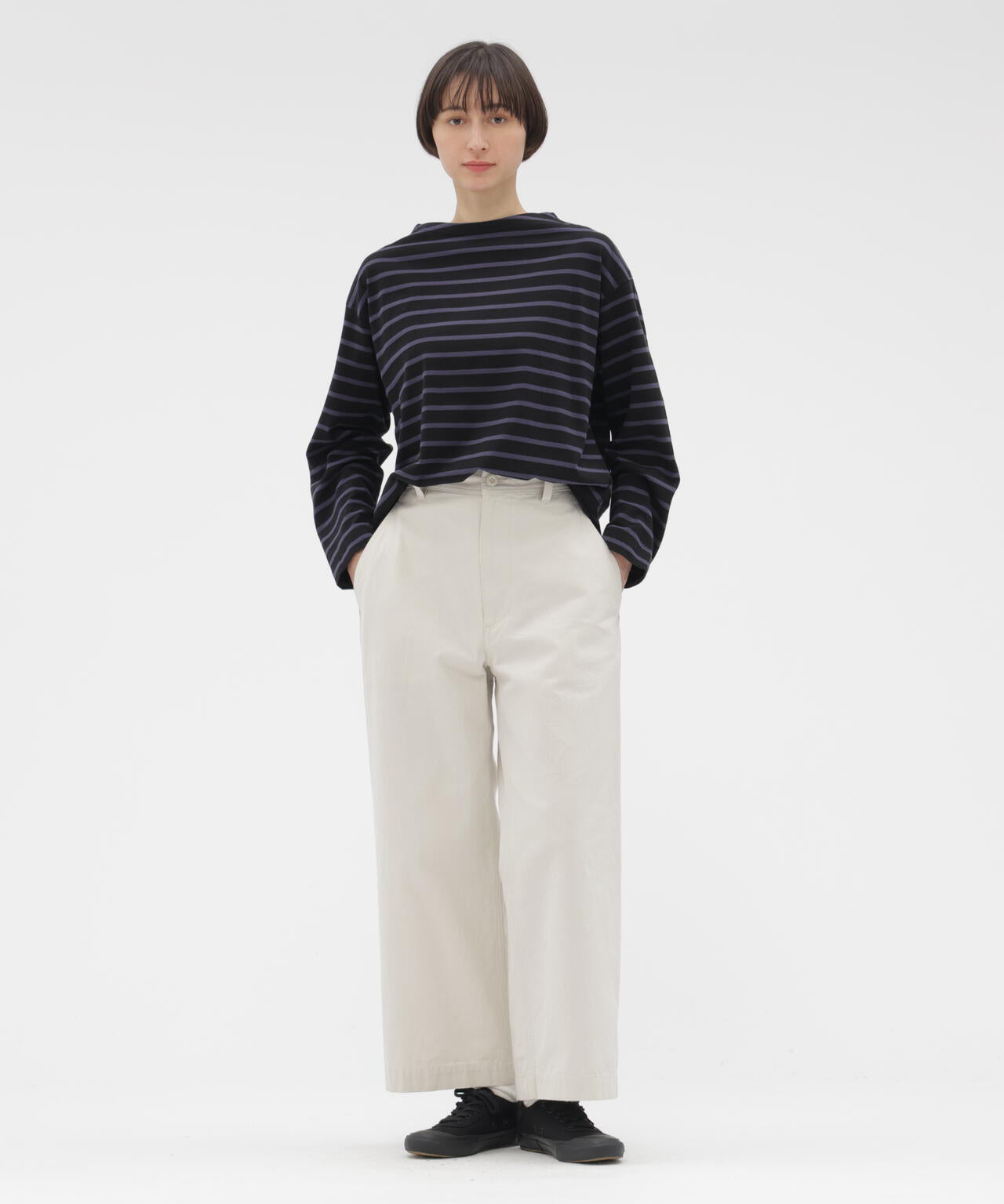 新品タグ付2025SS マーガレットハウエル スムースコットンジャージー1.9万 SMOOTH COTTON JERSEY TOP | MARGARET HOWELL（マーガレット・ハウエル