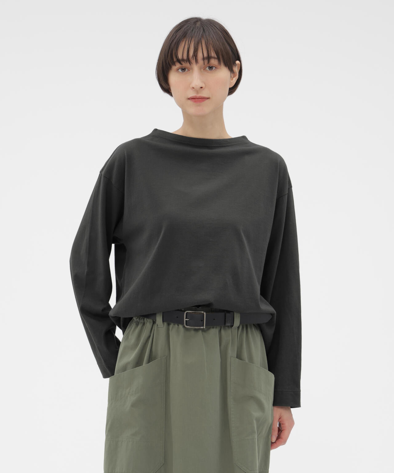 新品タグ付2025SS マーガレットハウエル スムースコットンジャージー1.9万 SMOOTH COTTON JERSEY TOP | MARGARET HOWELL（マーガレット・ハウエル
