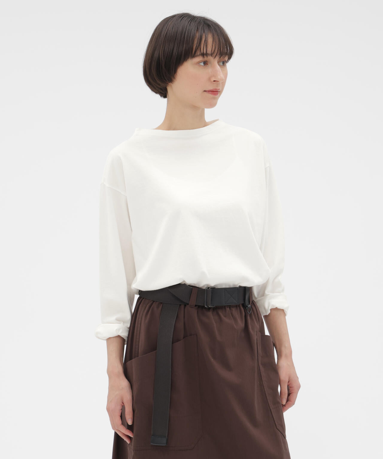 SMOOTH COTTON JERSEY TOP | MARGARET HOWELL（マーガレット・ハウエル
