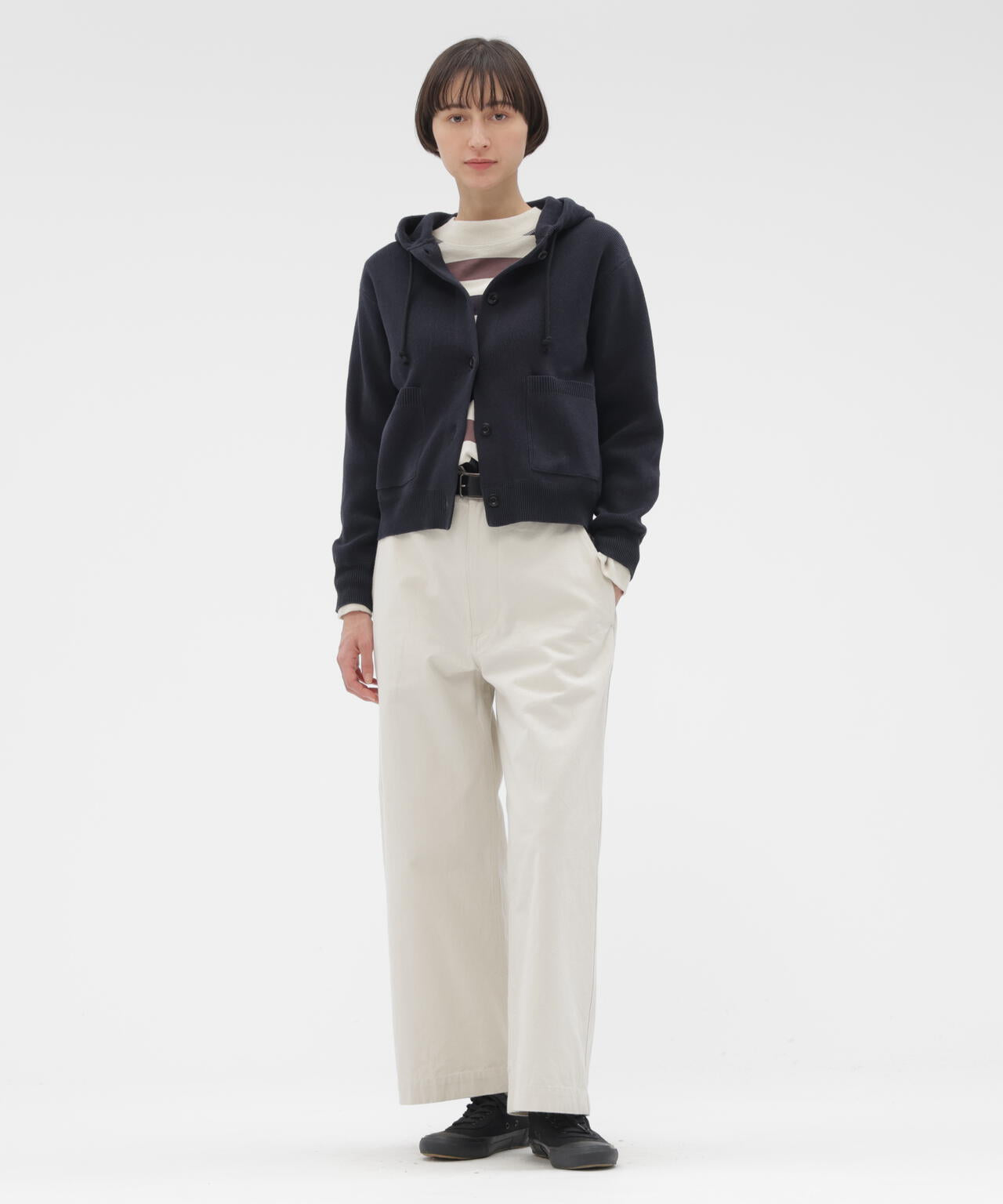 THREE COLOUR BLOCK STRIPE TOP