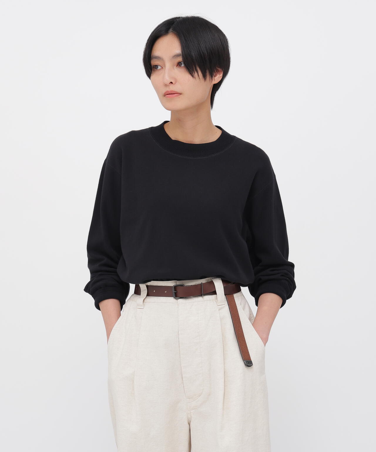 FINE COTTON RIB JERSEY TOP | MARGARET HOWELL（マーガレット