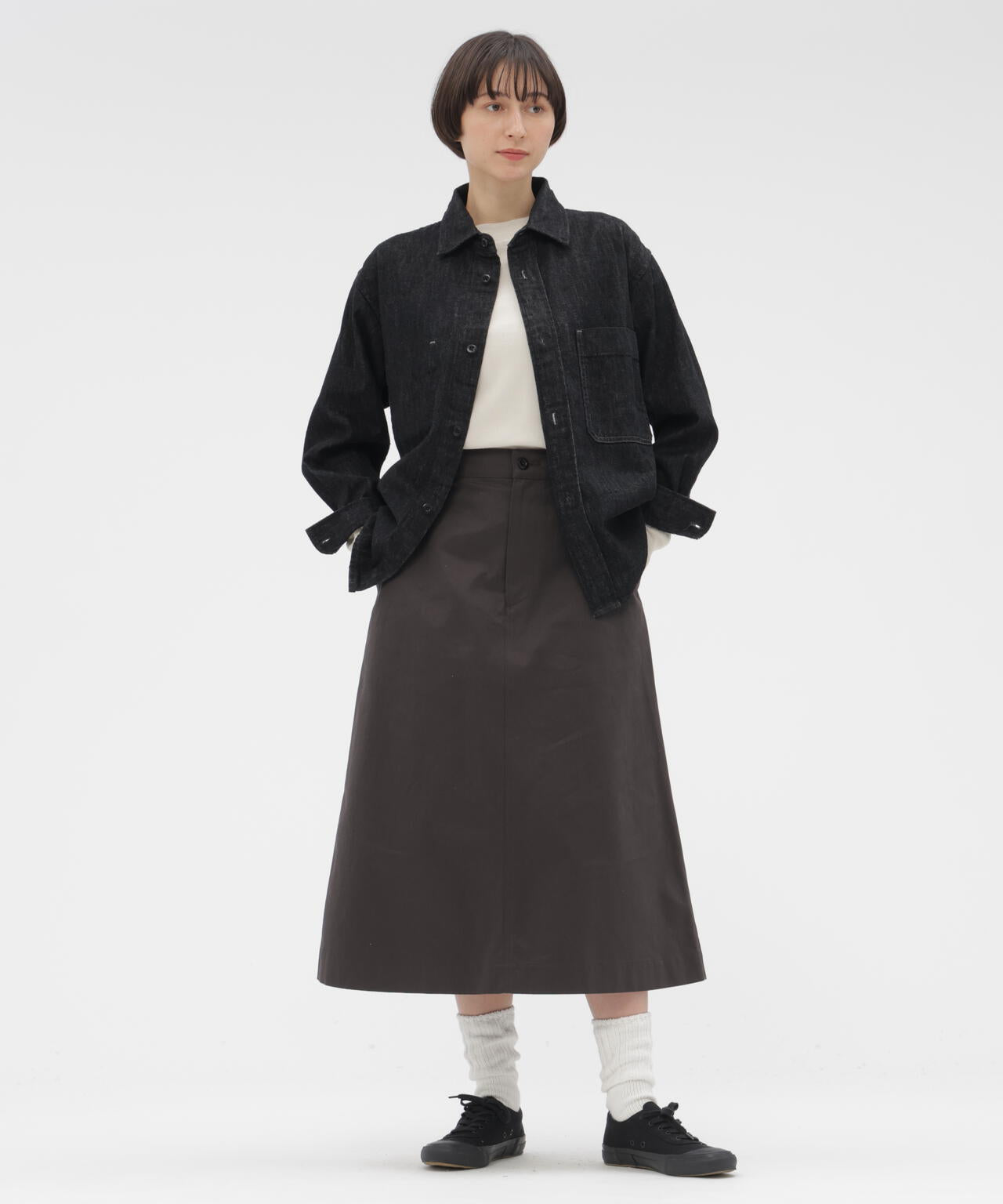 FINE COTTON RIB JERSEY TOP | MARGARET HOWELL（マーガレット