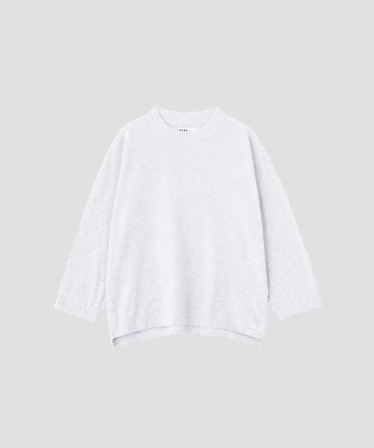 COTTON JERSEY MESH TOP