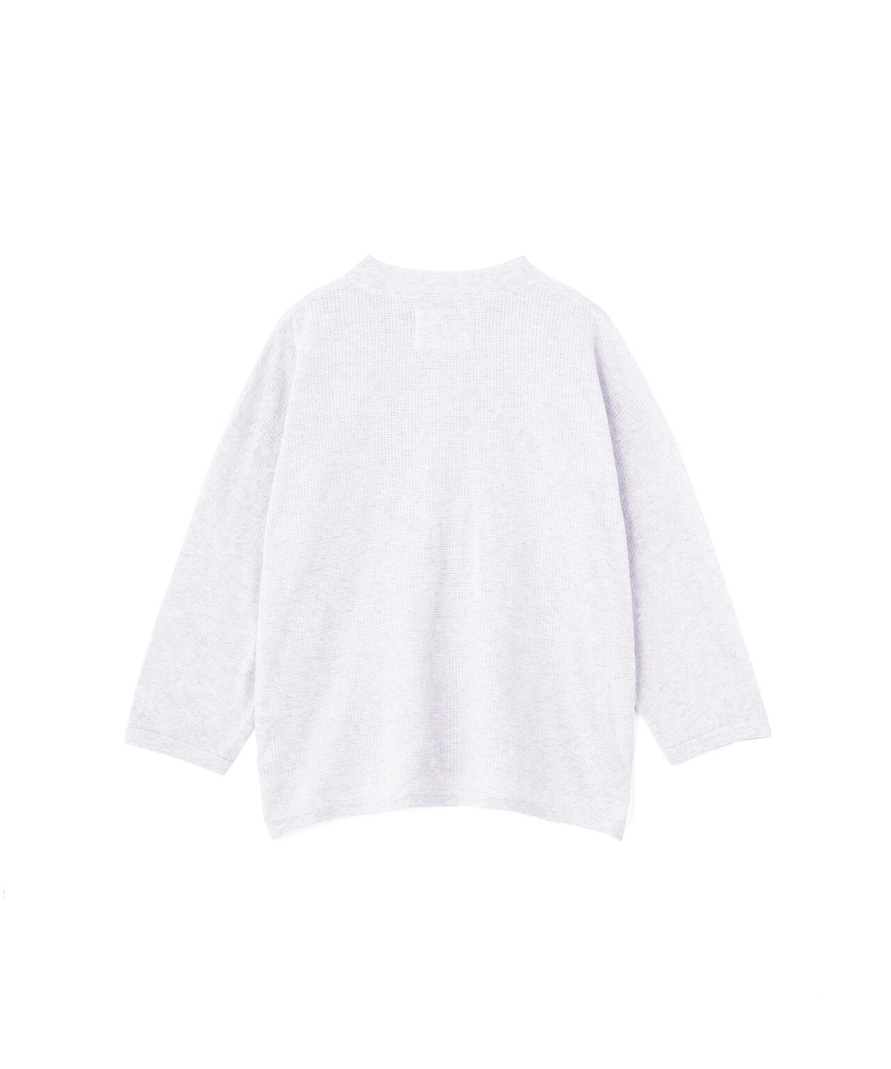 COTTON JERSEY MESH TOP