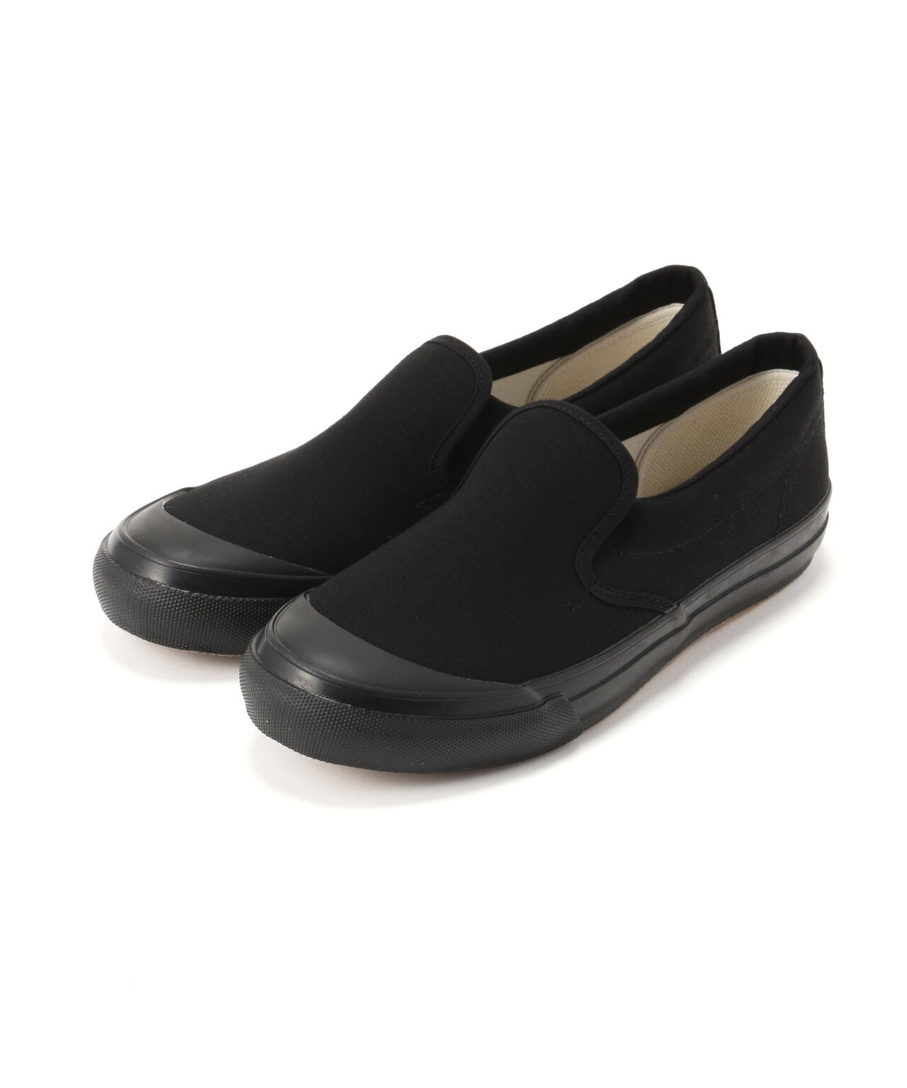 COTTON CANVAS SLIP-ON SHOES