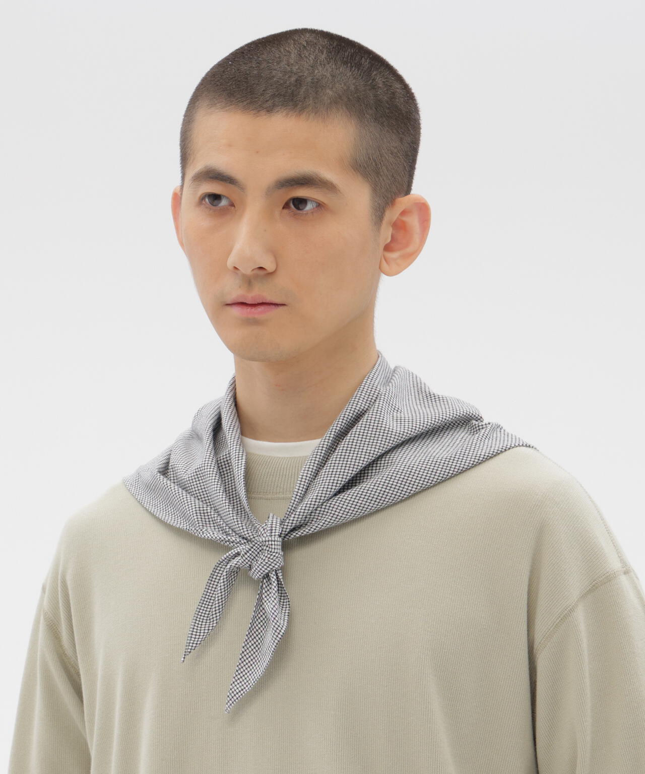 TINY GINGHAM COTTON SCARF | MARGARET HOWELL（マーガレット