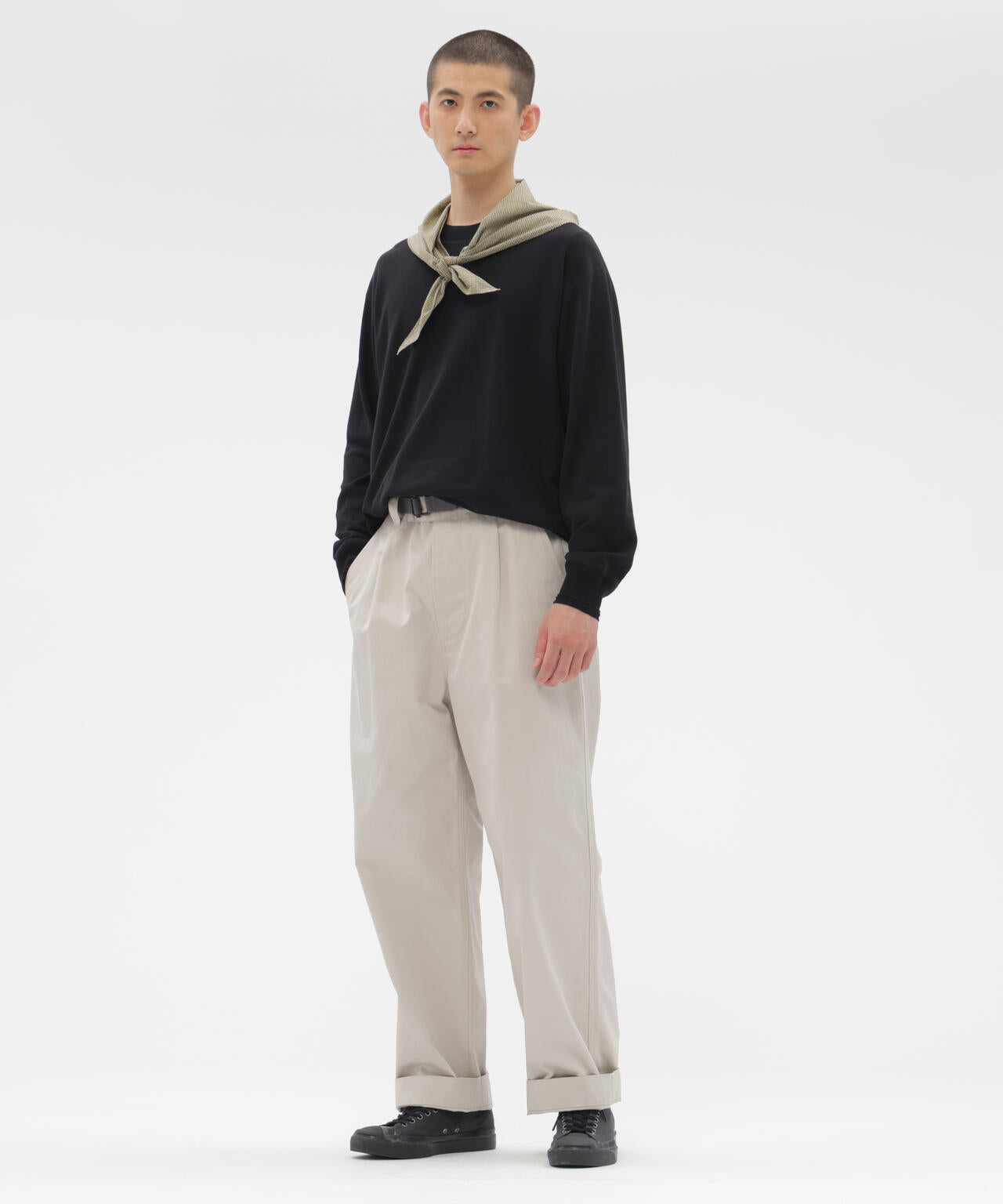 TINY GINGHAM COTTON SCARF | MARGARET HOWELL（マーガレット