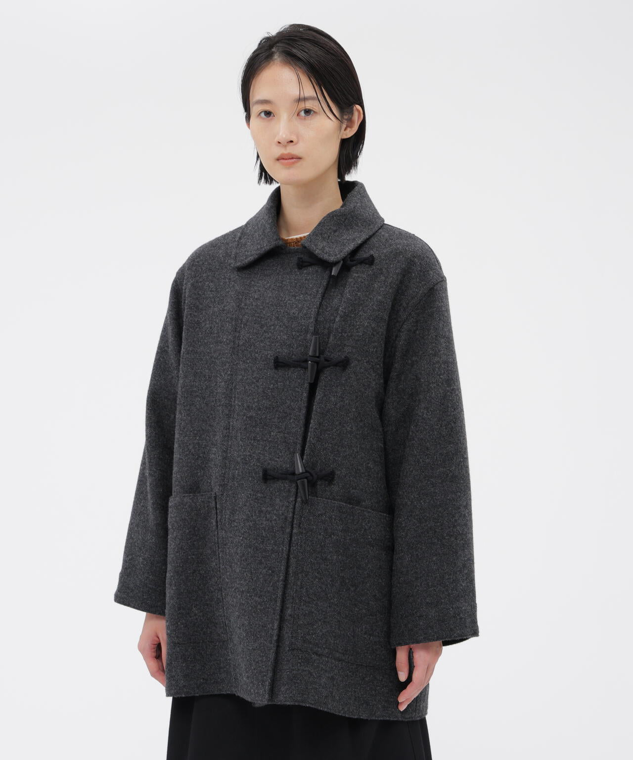 BASIC WOOL MELTON COAT | MARGARET HOWELL（マーガレット・ハウエル