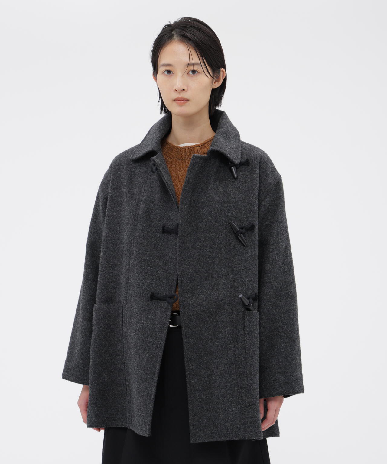 BASIC WOOL MELTON COAT | MARGARET HOWELL（マーガレット・ハウエル