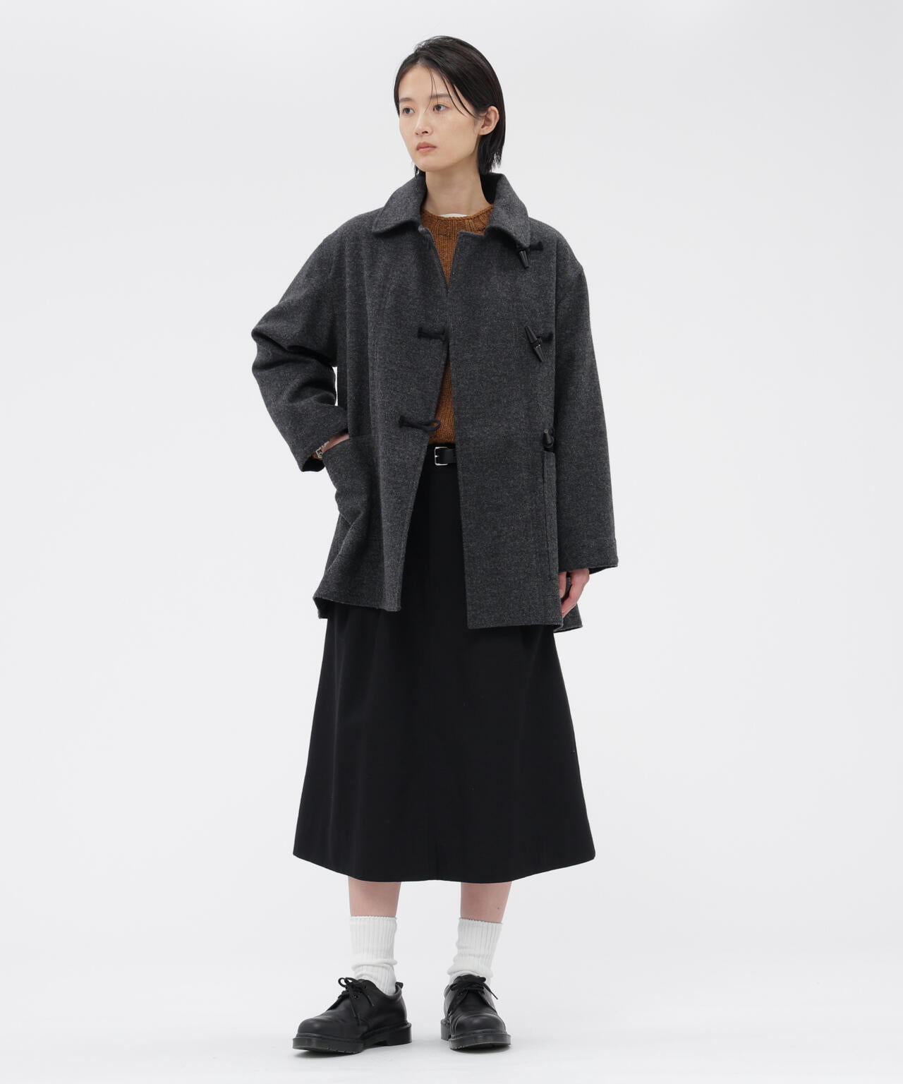 BASIC WOOL MELTON COAT | MARGARET HOWELL（マーガレット・ハウエル