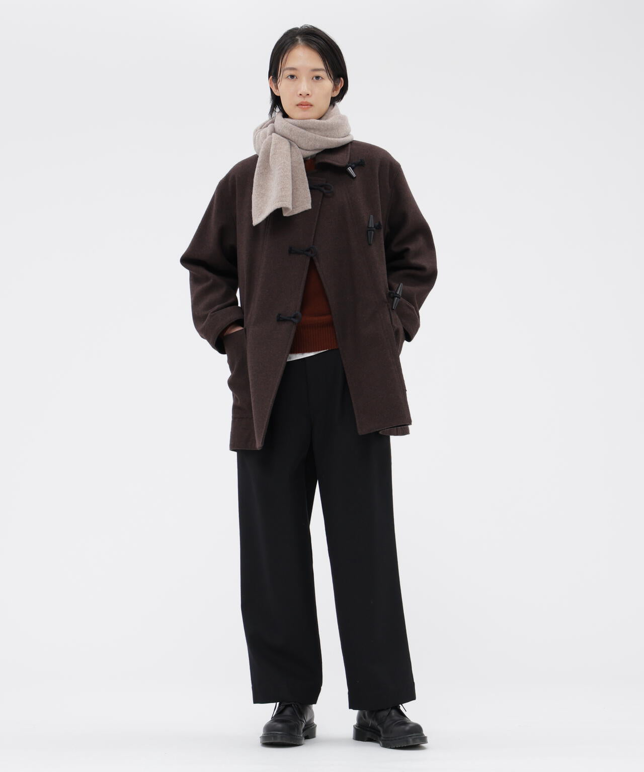 BASIC WOOL MELTON COAT | MARGARET HOWELL（マーガレット・ハウエル