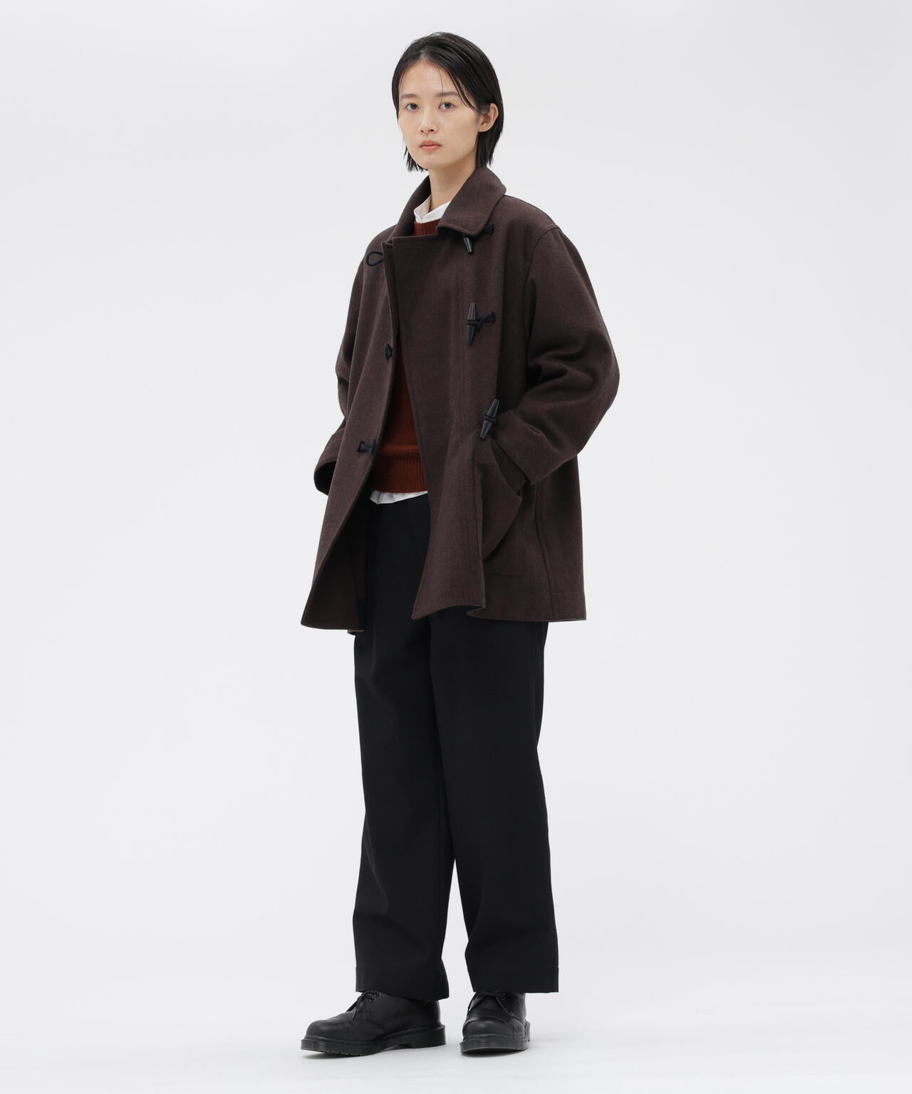 BASIC WOOL MELTON COAT | MARGARET HOWELL（マーガレット・ハウエル