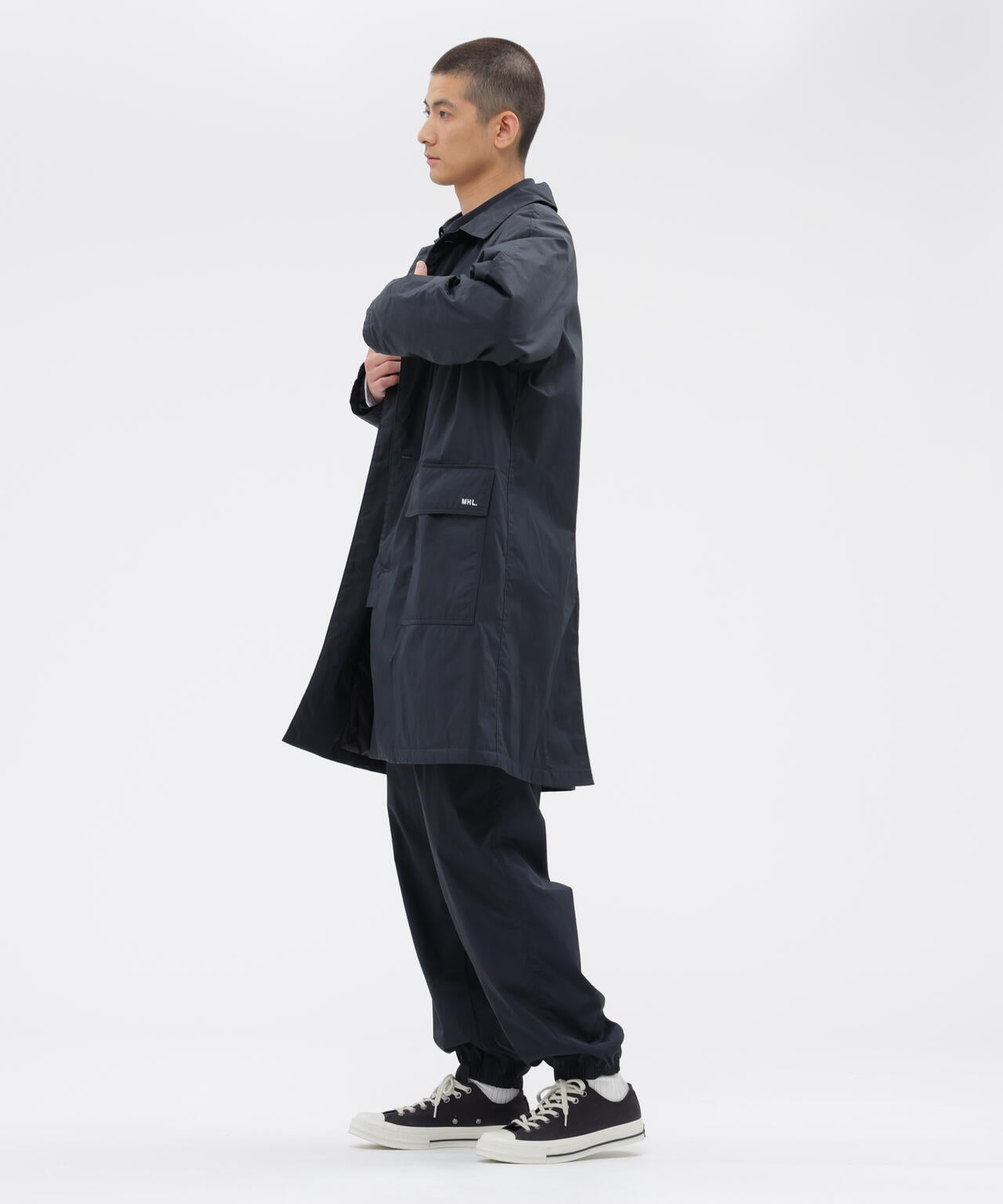 【美品】MHL. コットンナイロンコート COTTON NYLON POPLIN COAT | MARGARET HOWELL（マーガレット・ハウエル