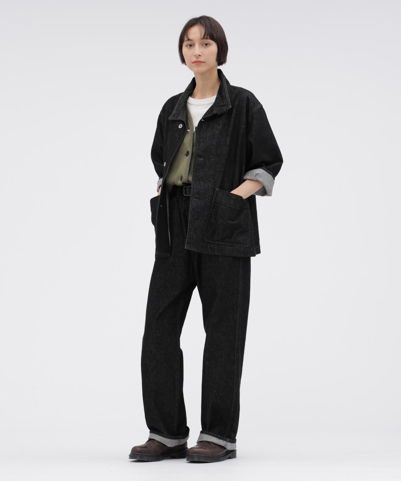 CANTON BLACK DENIM BLOUSON | MARGARET HOWELL（マーガレット