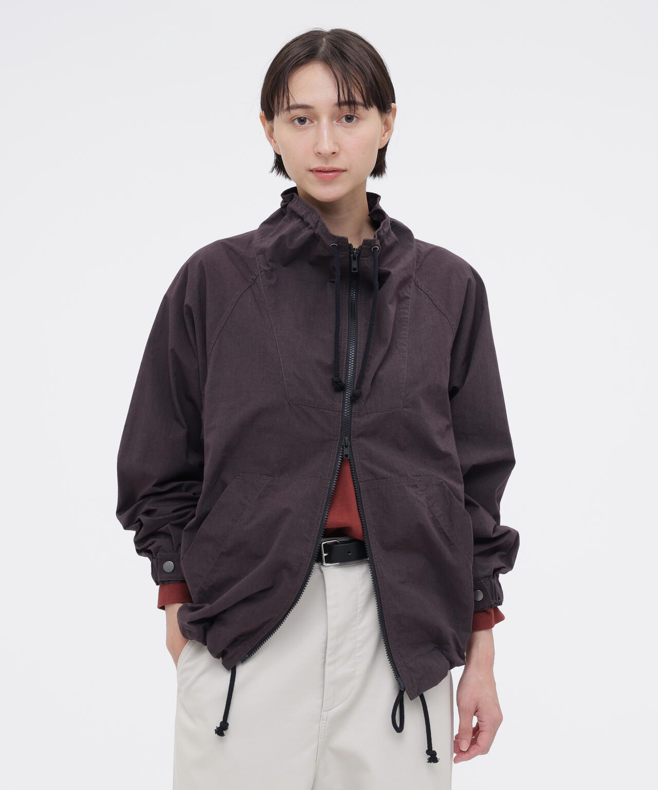 COTTON NYLON PLAINWEAVE BLOUSON