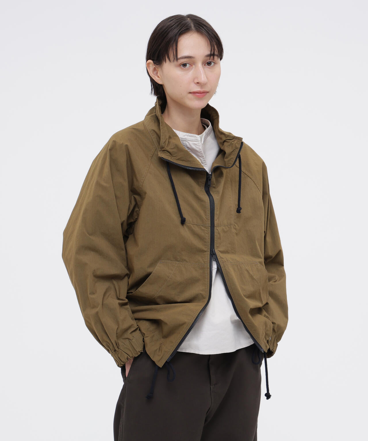 COTTON NYLON PLAINWEAVE BLOUSON