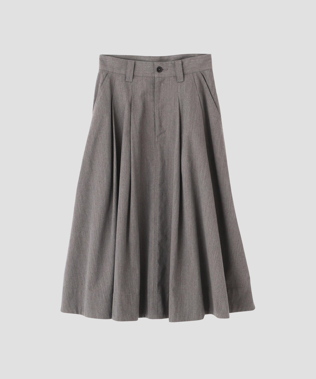 WOOL COTTON TWILL SKIRT