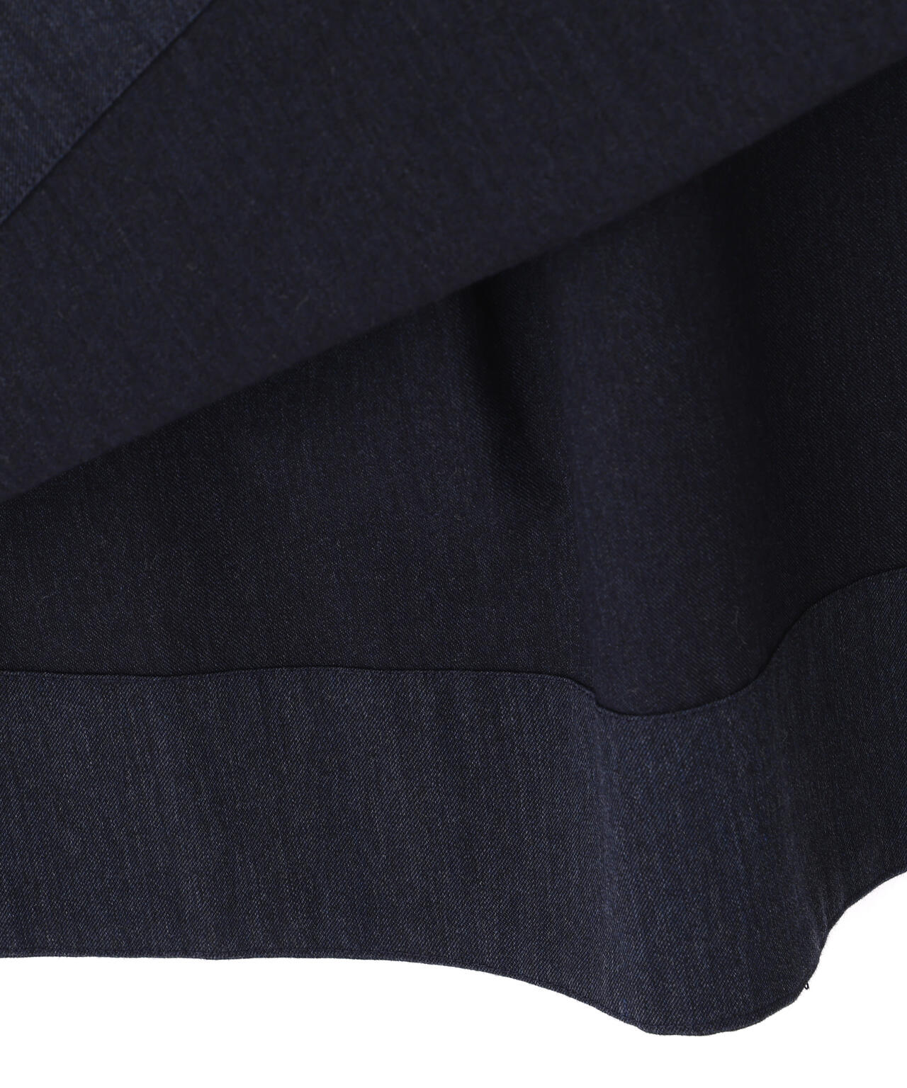 WOOL COTTON TWILL SKIRT