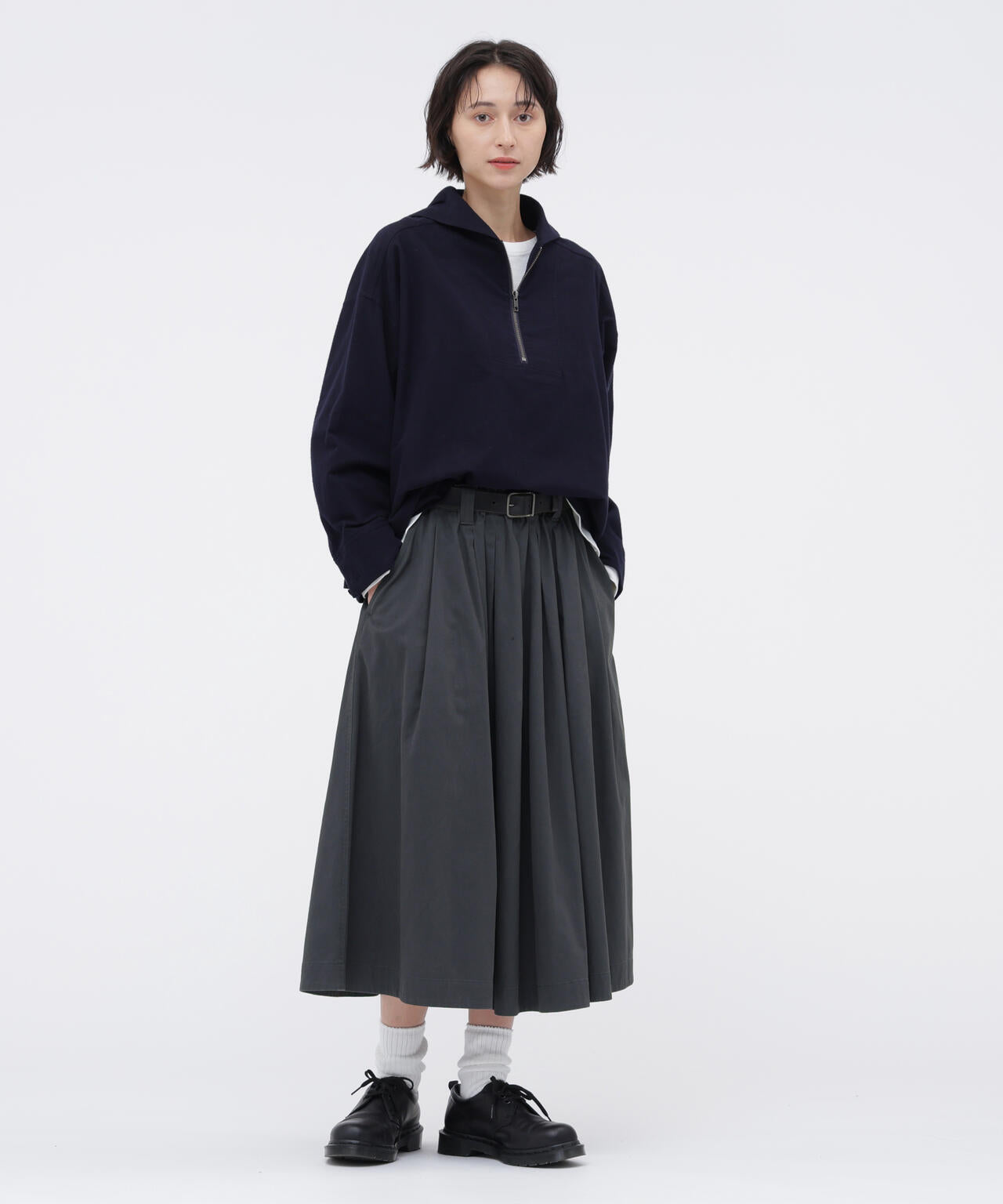 FINE COTTON CHINO TWILL SKIRT | MARGARET HOWELL（マーガレット