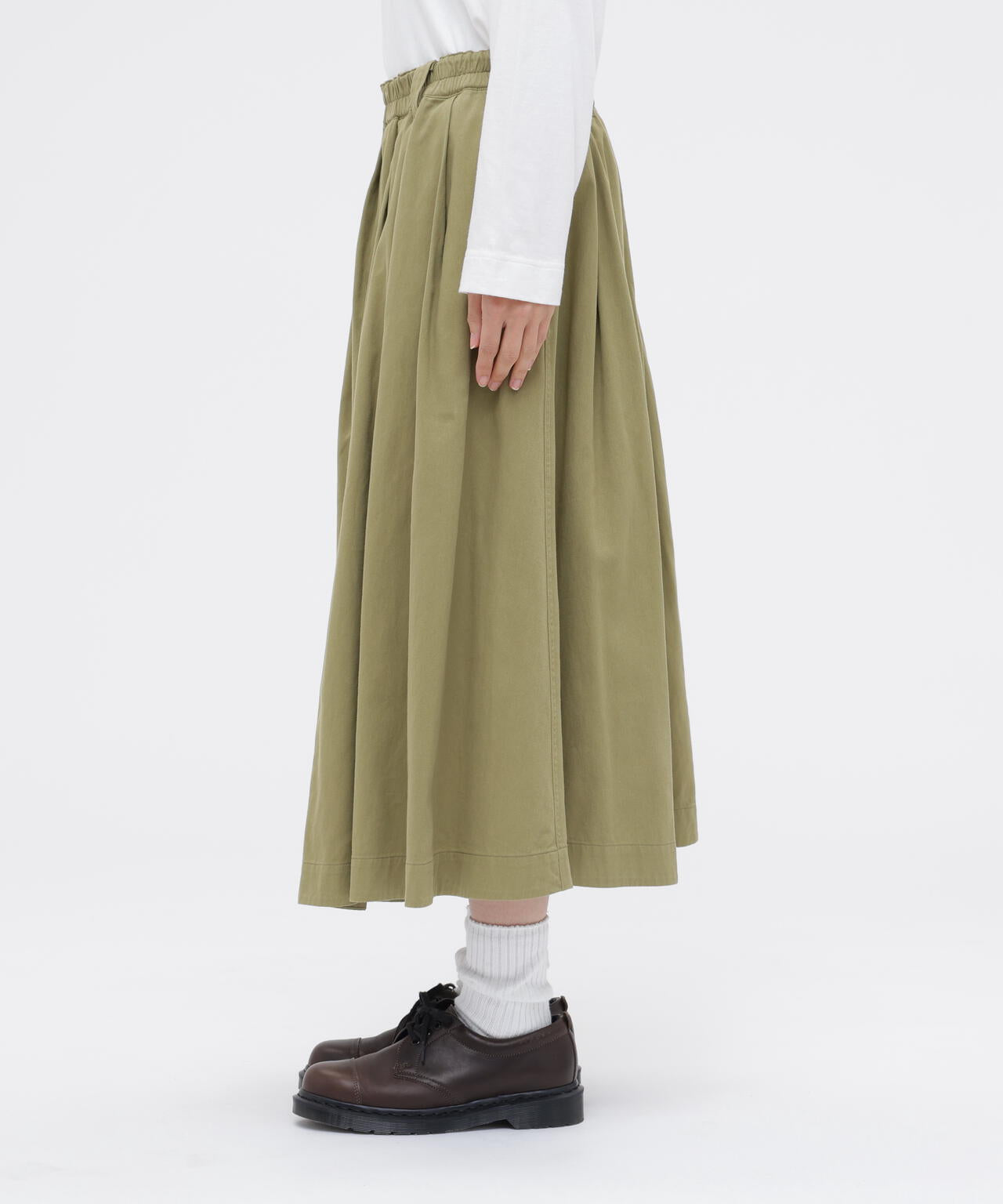 FINE COTTON CHINO TWILL SKIRT
