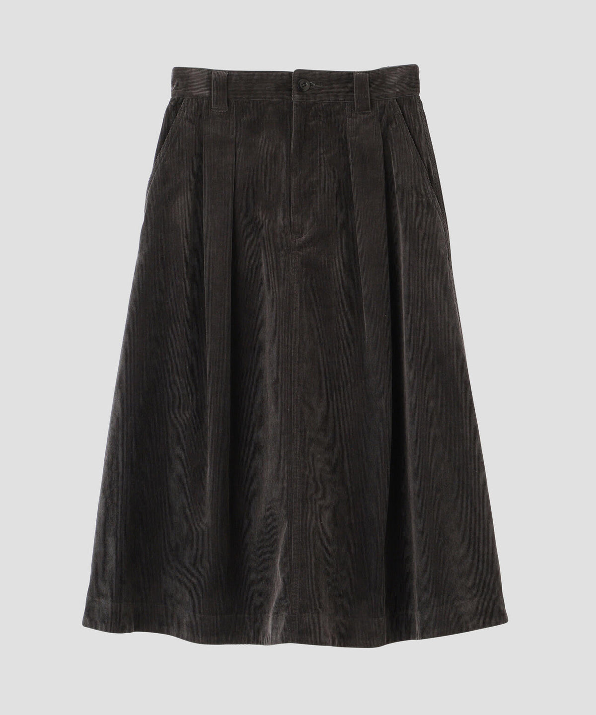 DRY COTTON NEEDLECORD SKIRT