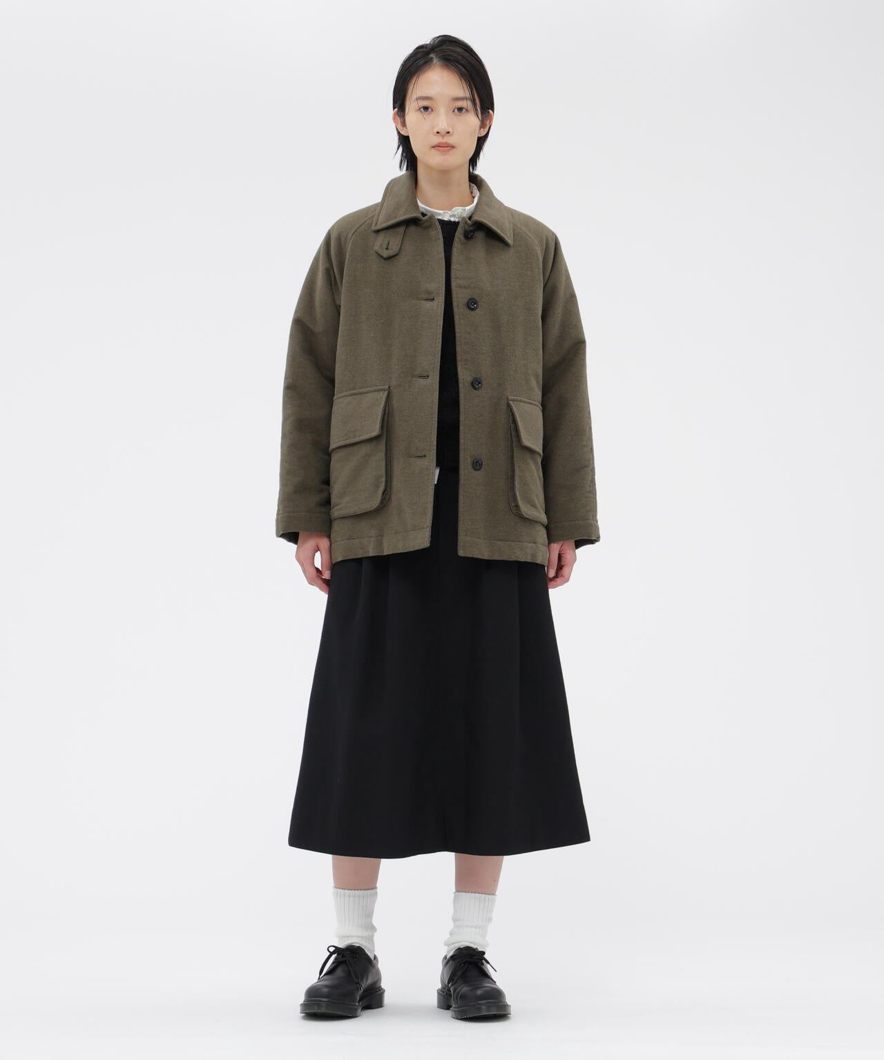 WOOL COTTON DRILL SKIRT | MARGARET HOWELL（マーガレット・ハウエル