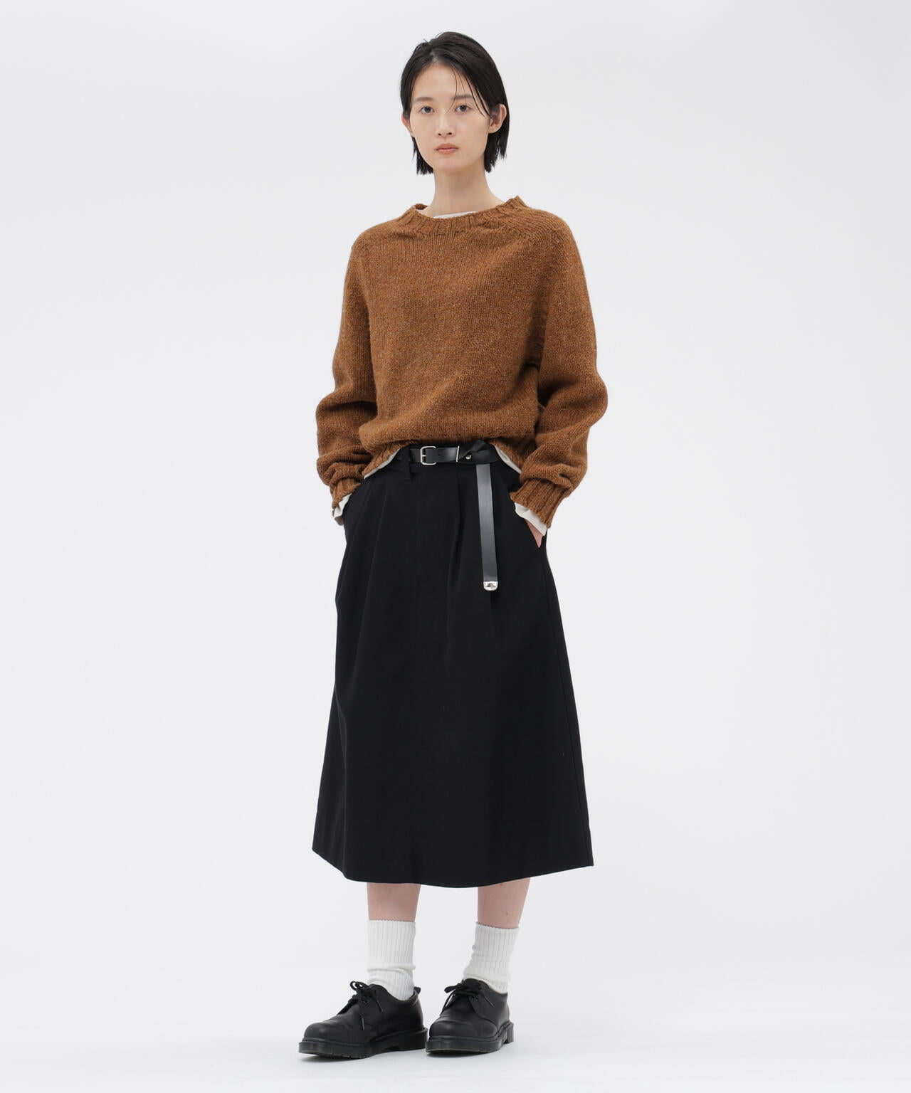WOOL COTTON DRILL SKIRT | MARGARET HOWELL（マーガレット・ハウエル