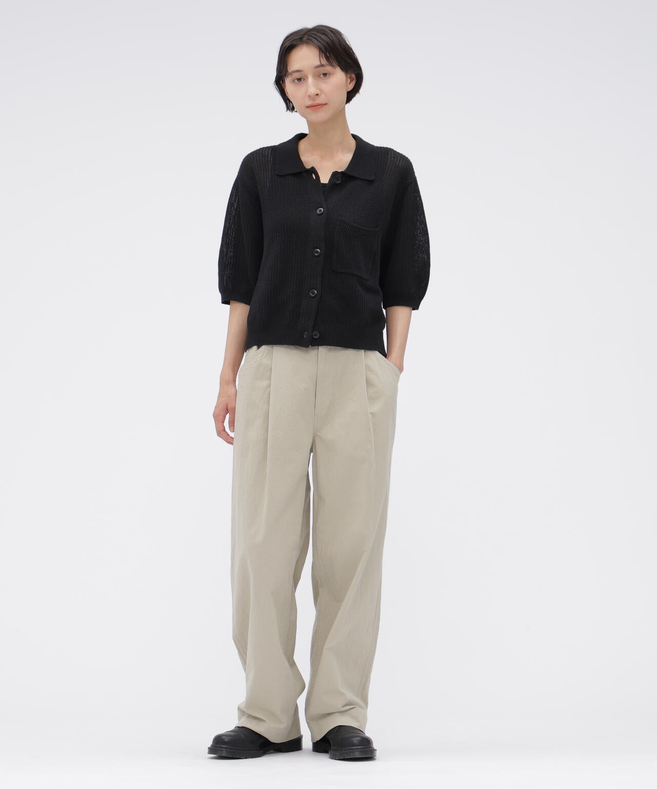 COTTON LINEN TINY RIPSTOP TROUSERS | MARGARET HOWELL（マーガレット